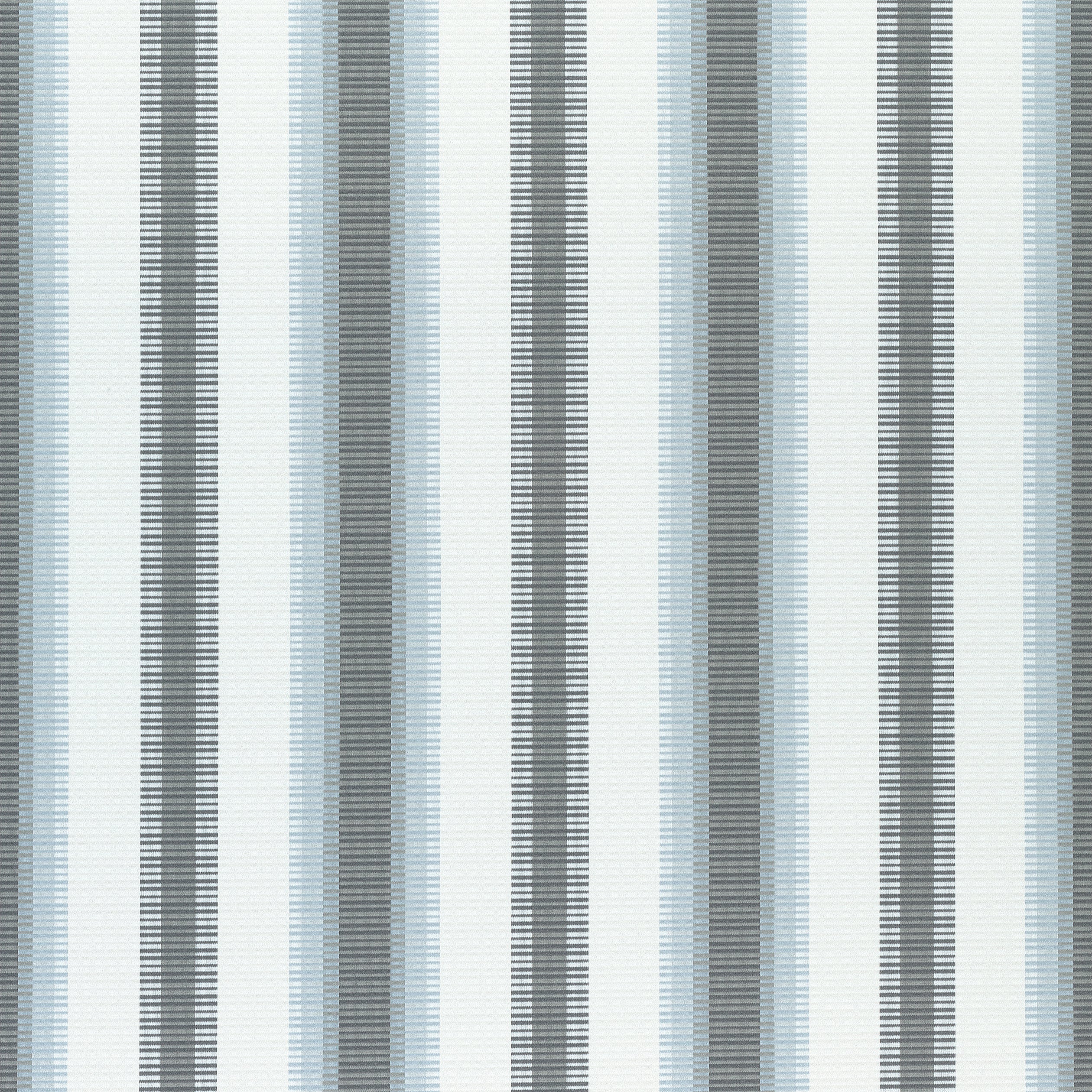 Samba Stripe fabric in charcoal and mineral color - pattern number W74667 - by Thibaut in the Festival collection