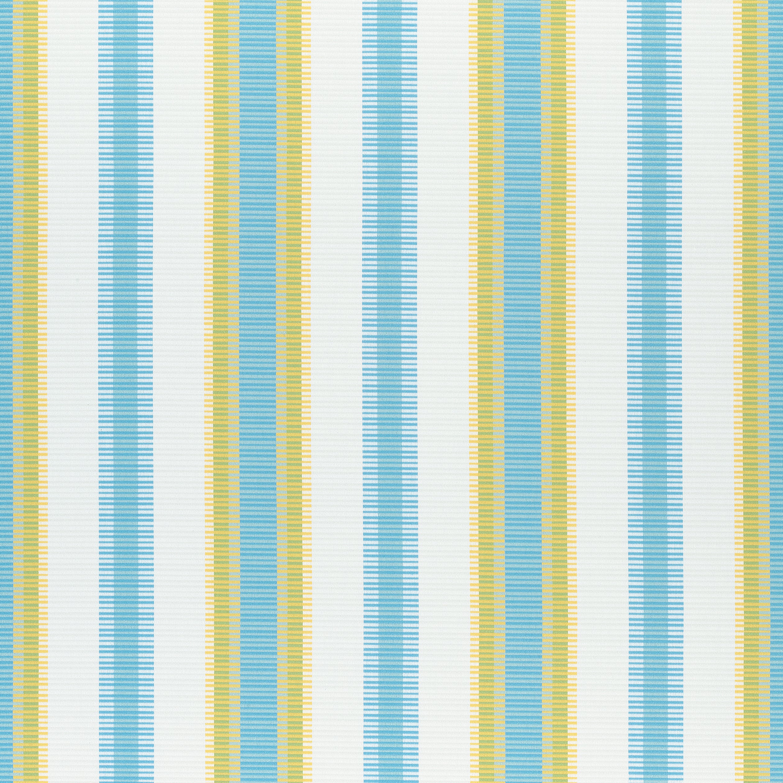 Samba Stripe fabric in sky and sunshine color - pattern number W74671 - by Thibaut in the Festival collection
