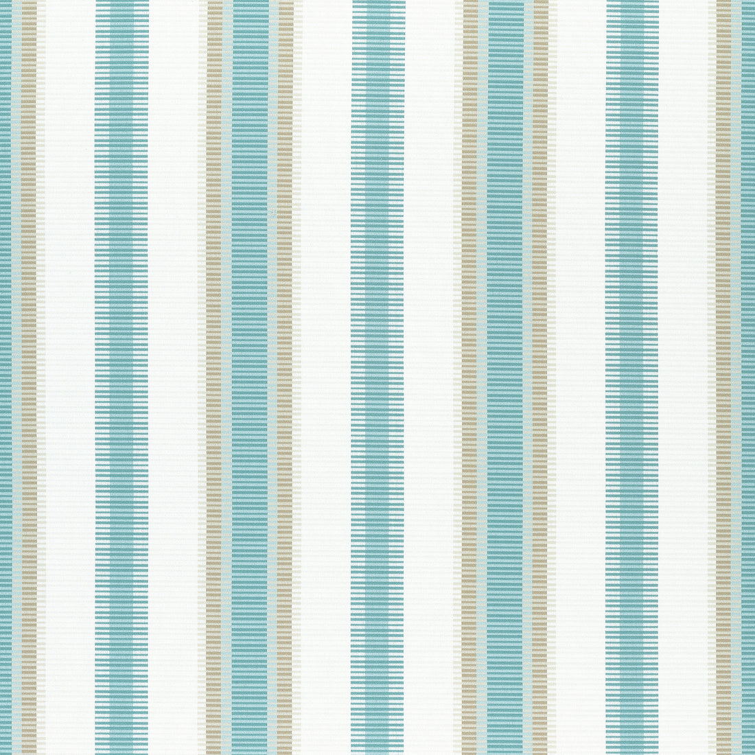 Samba Stripe fabric in pool and sand color - pattern number W74673 - by Thibaut in the Festival collection
