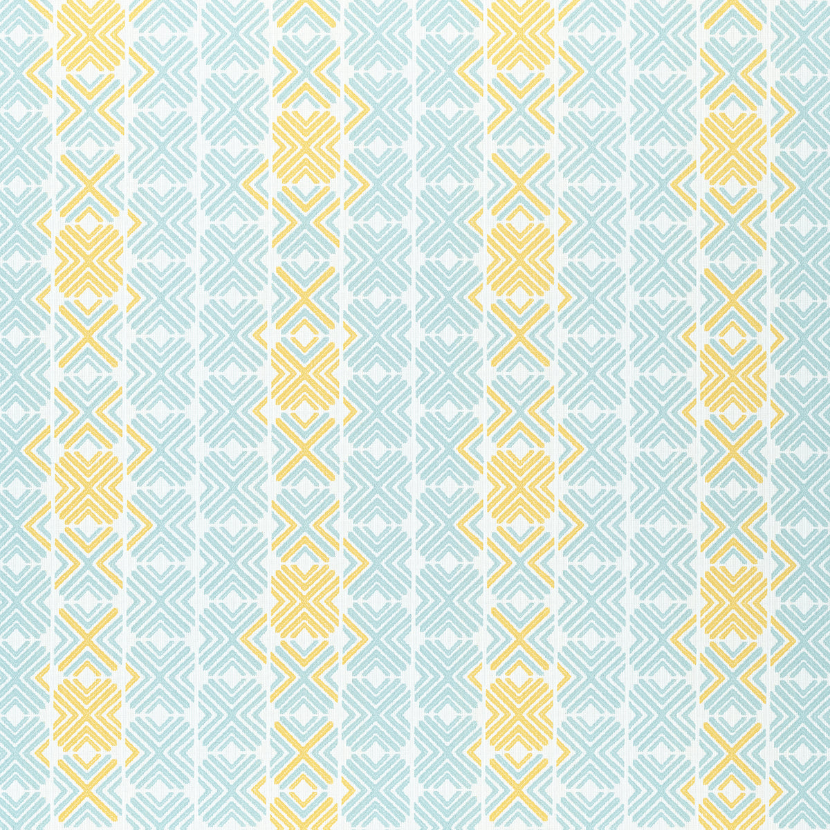 Jinx fabric in aqua and sunshine color - pattern number W74676 - by Thibaut in the Festival collection