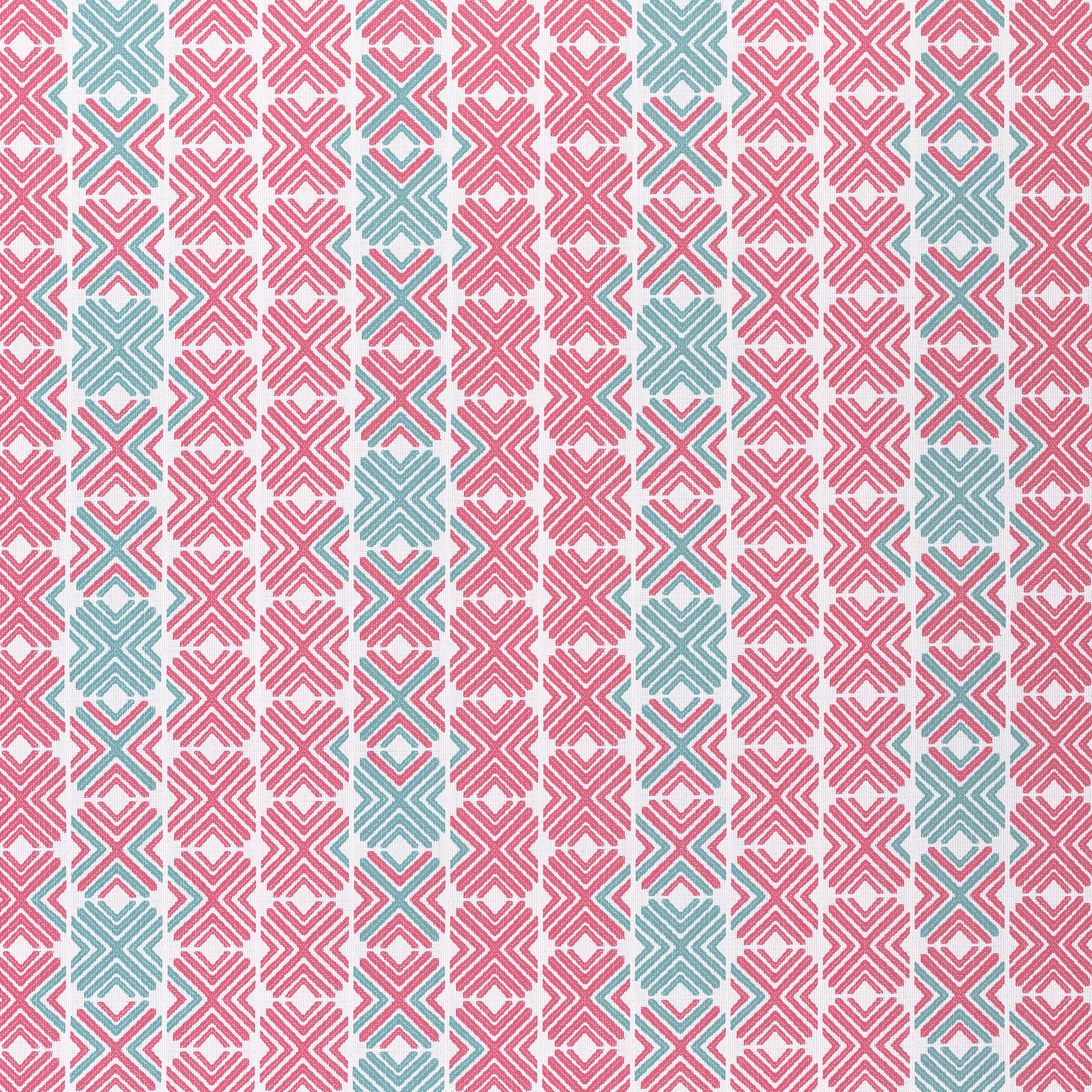 Jinx fabric in peony and pool color - pattern number W74679 - by Thibaut in the Festival collection