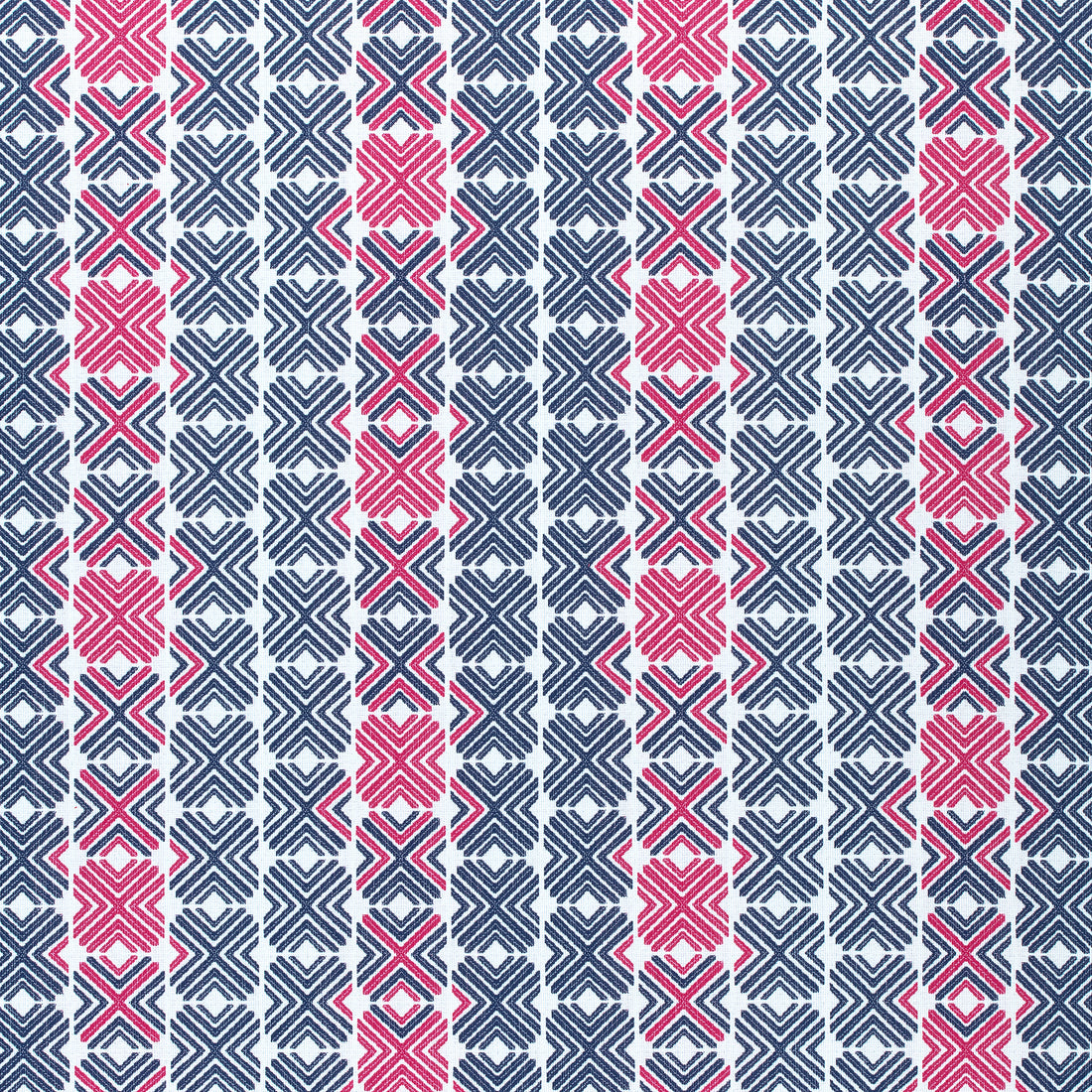 Jinx fabric in navy and magenta color - pattern number W74680 - by Thibaut in the Festival collection