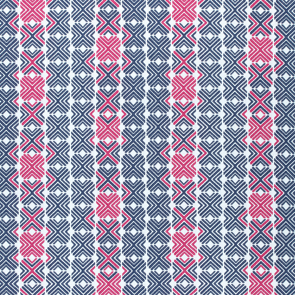 Jinx fabric in navy and magenta color - pattern number W74680 - by Thibaut in the Festival collection