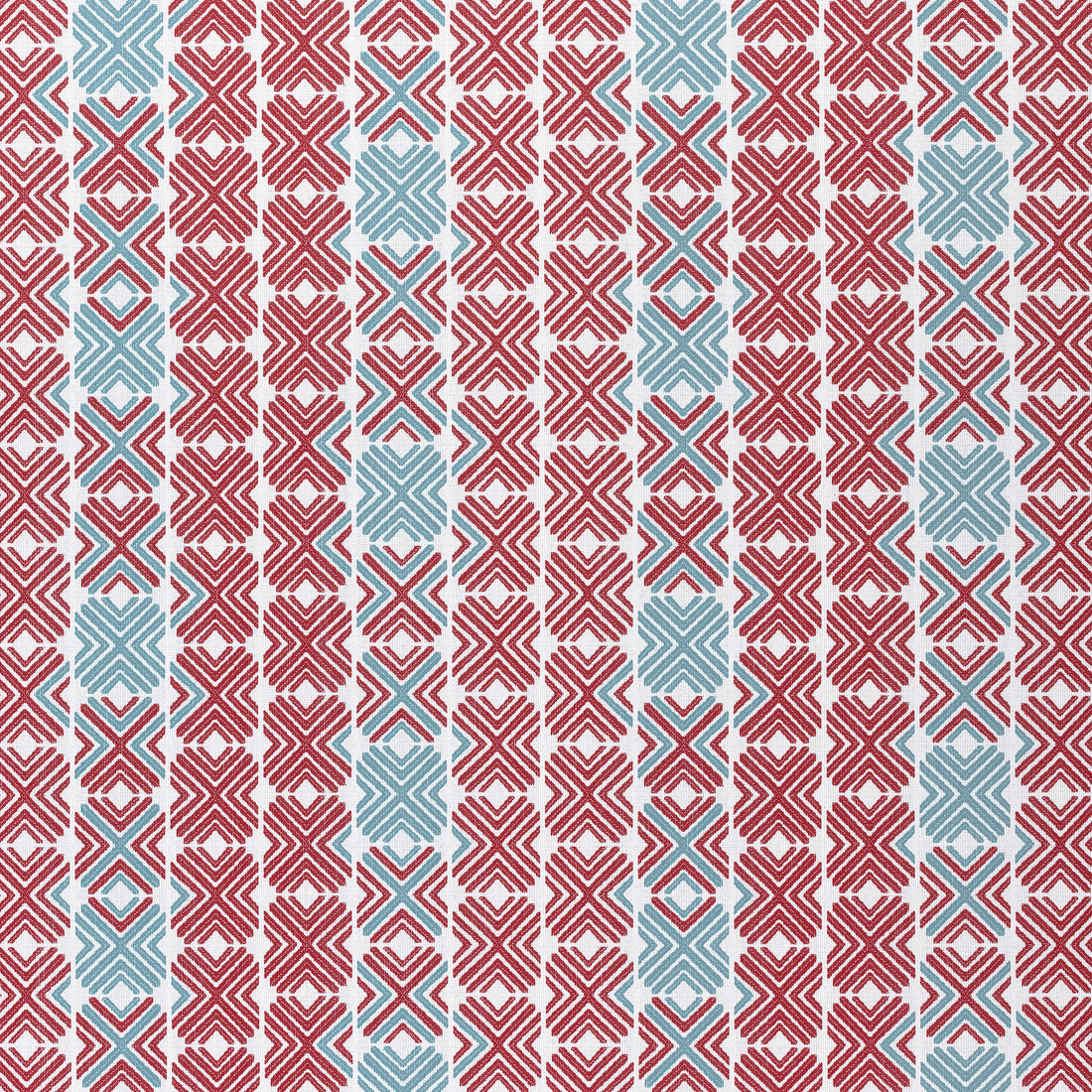 Jinx fabric in pool and cranberry color - pattern number W74681 - by Thibaut in the Festival collection