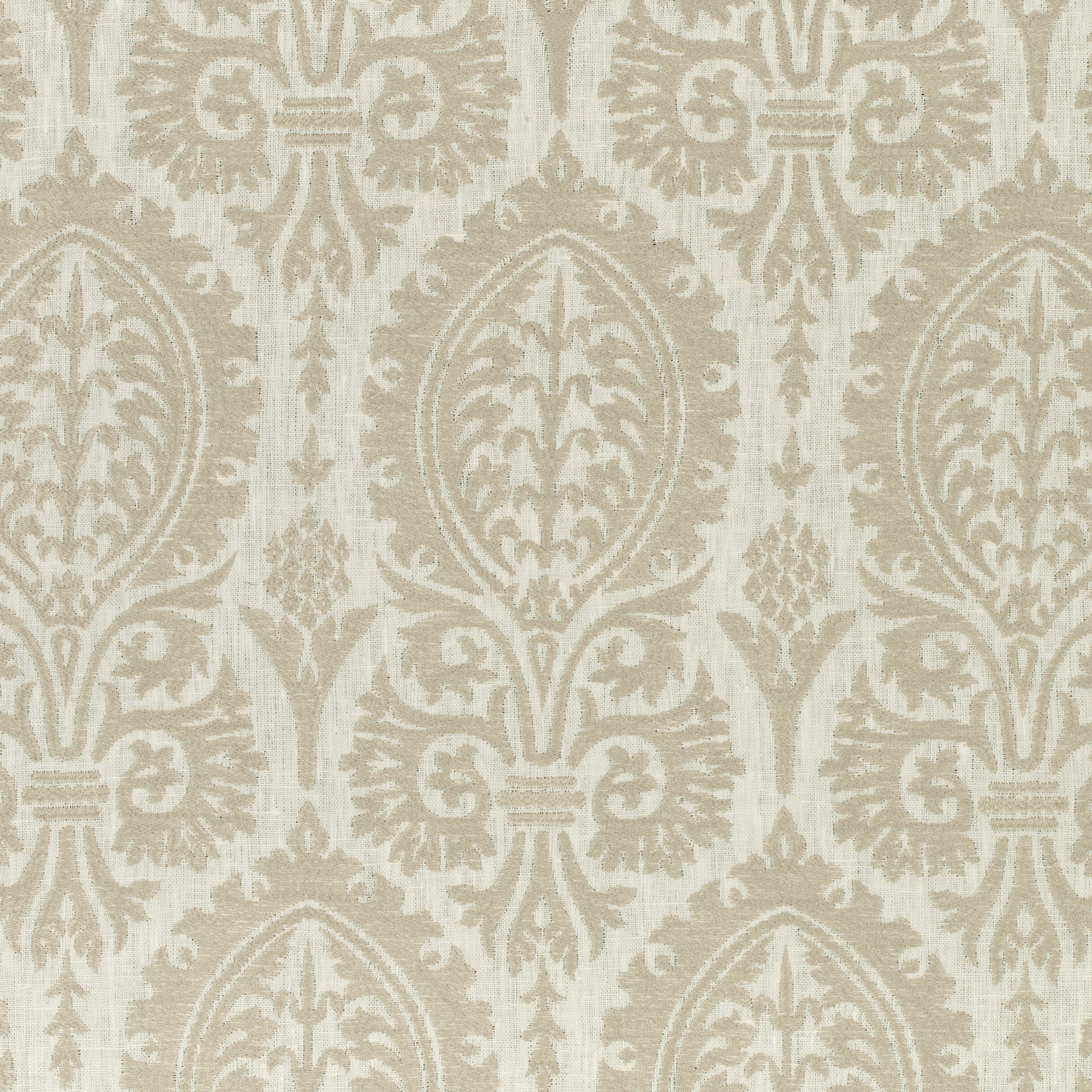 Sir Thomas Embroidery fabric in grey color - pattern number W772570 - by Thibaut in the Chestnut Hill collection