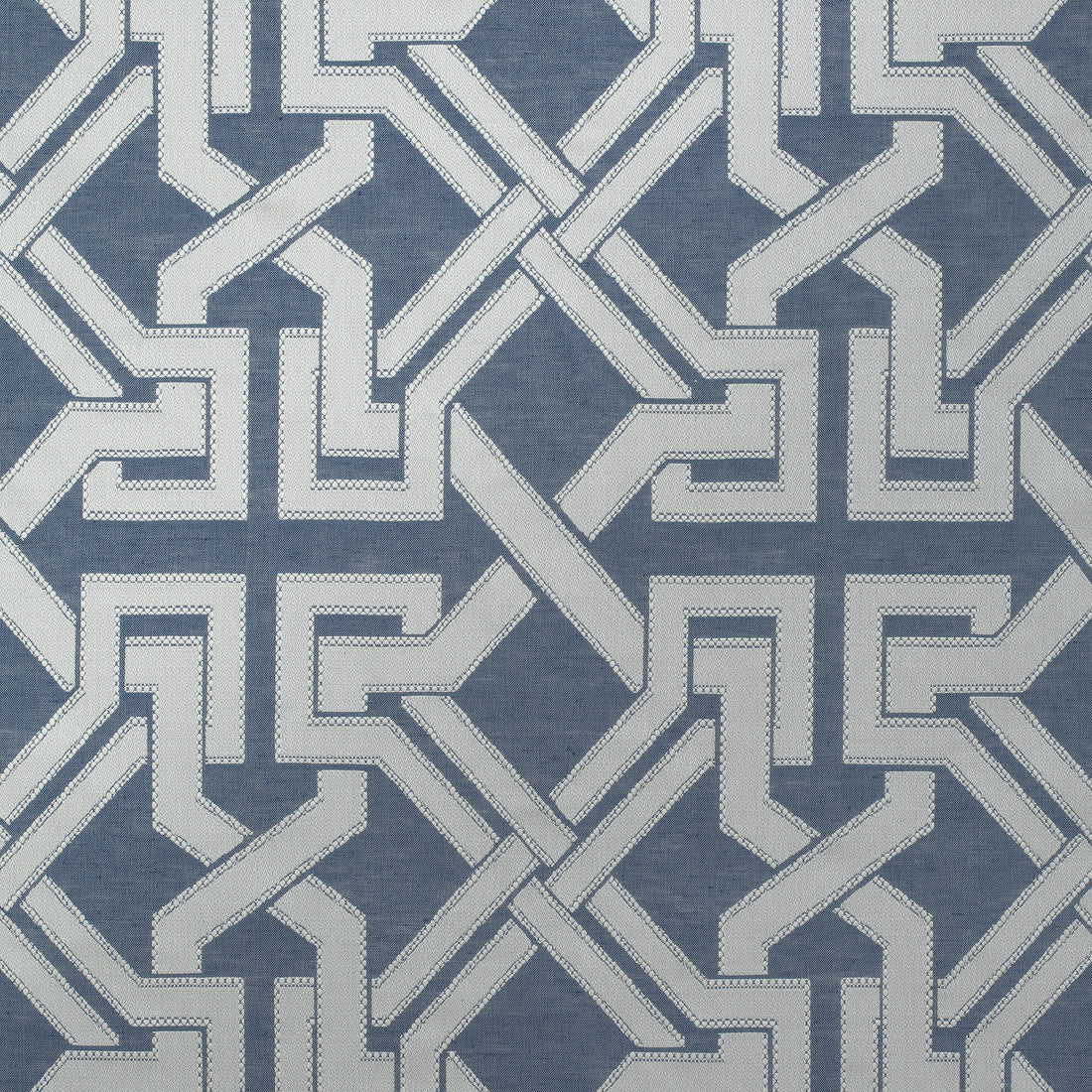 Benedetto fabric in navy color - pattern number W772581 - by Thibaut in the Chestnut Hill collection