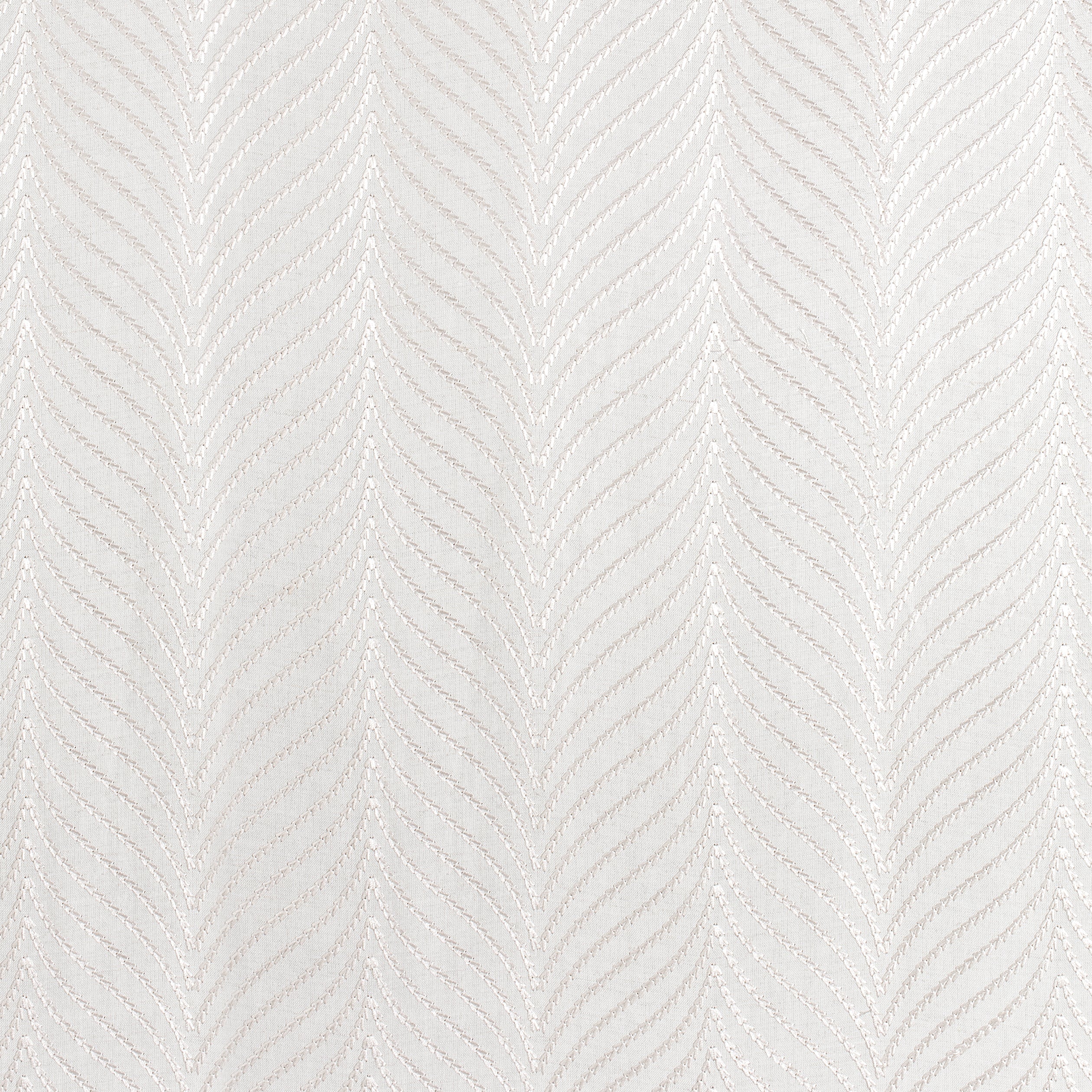 Clayton Herringbone Embroidery fabric in ivory color - pattern number W775444 - by Thibaut in the Dynasty collection