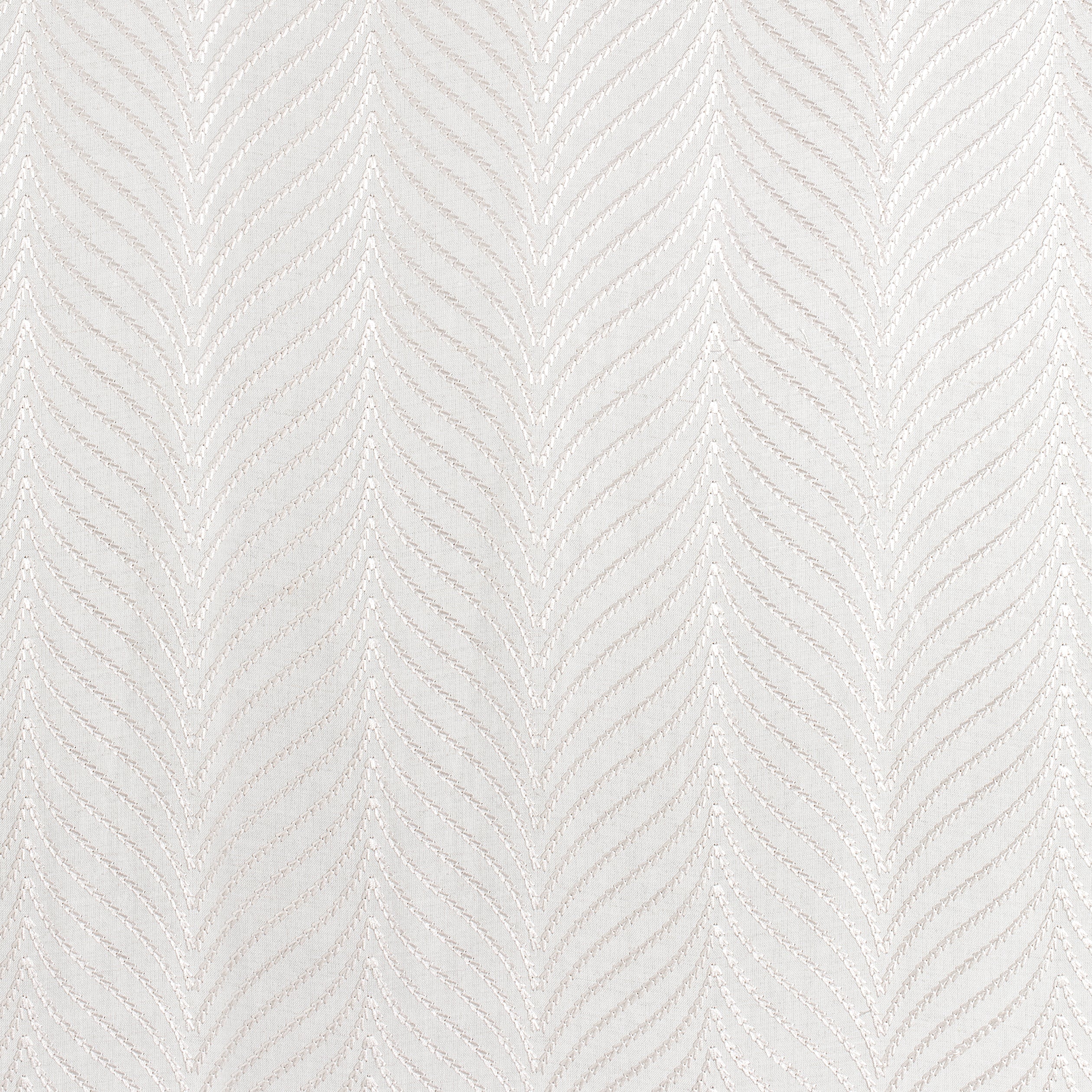 Clayton Herringbone Embroidery fabric in ivory color - pattern number W775444 - by Thibaut in the Dynasty collection