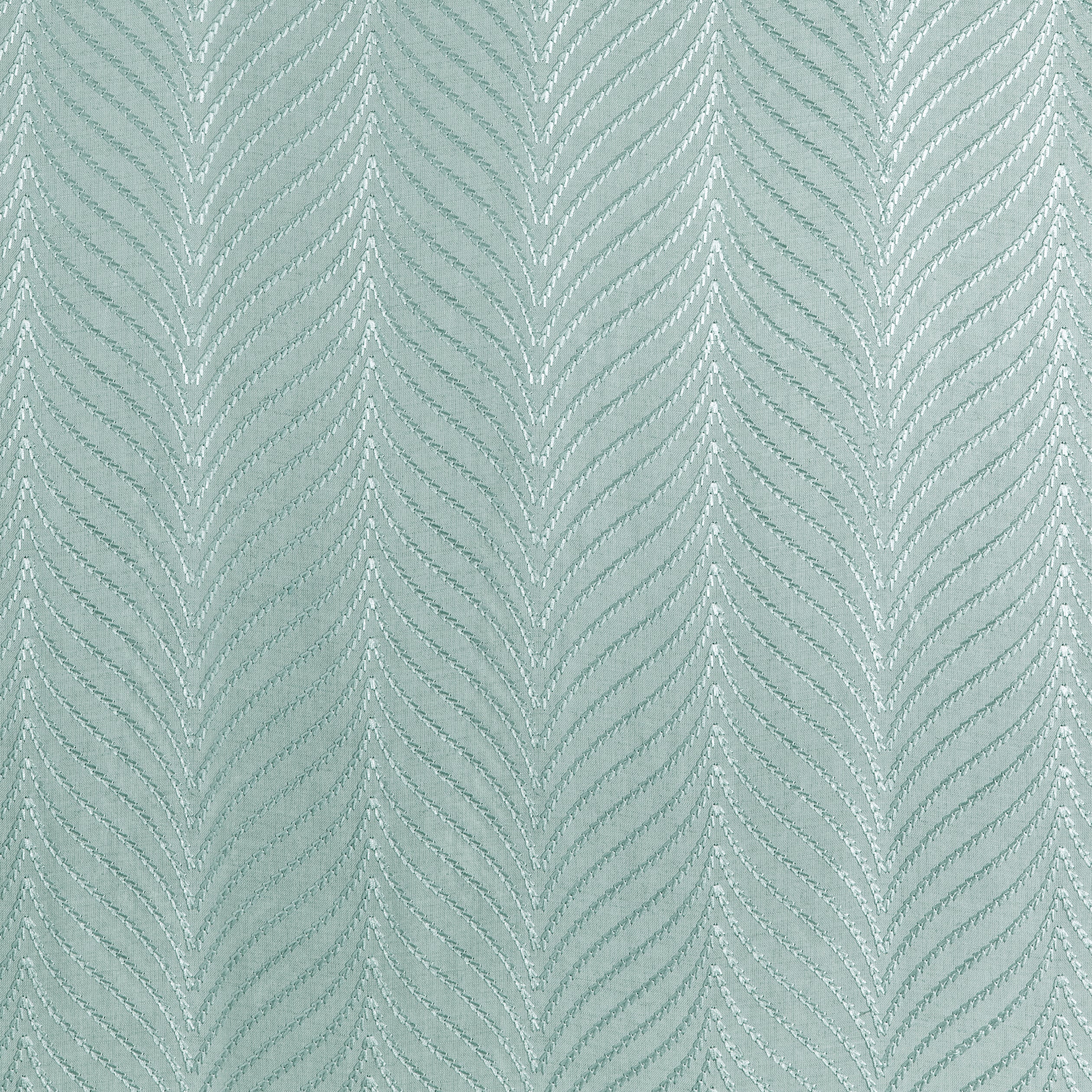 Clayton Herringbone Embroidery fabric in robins egg color - pattern number W775445 - by Thibaut in the Dynasty collection