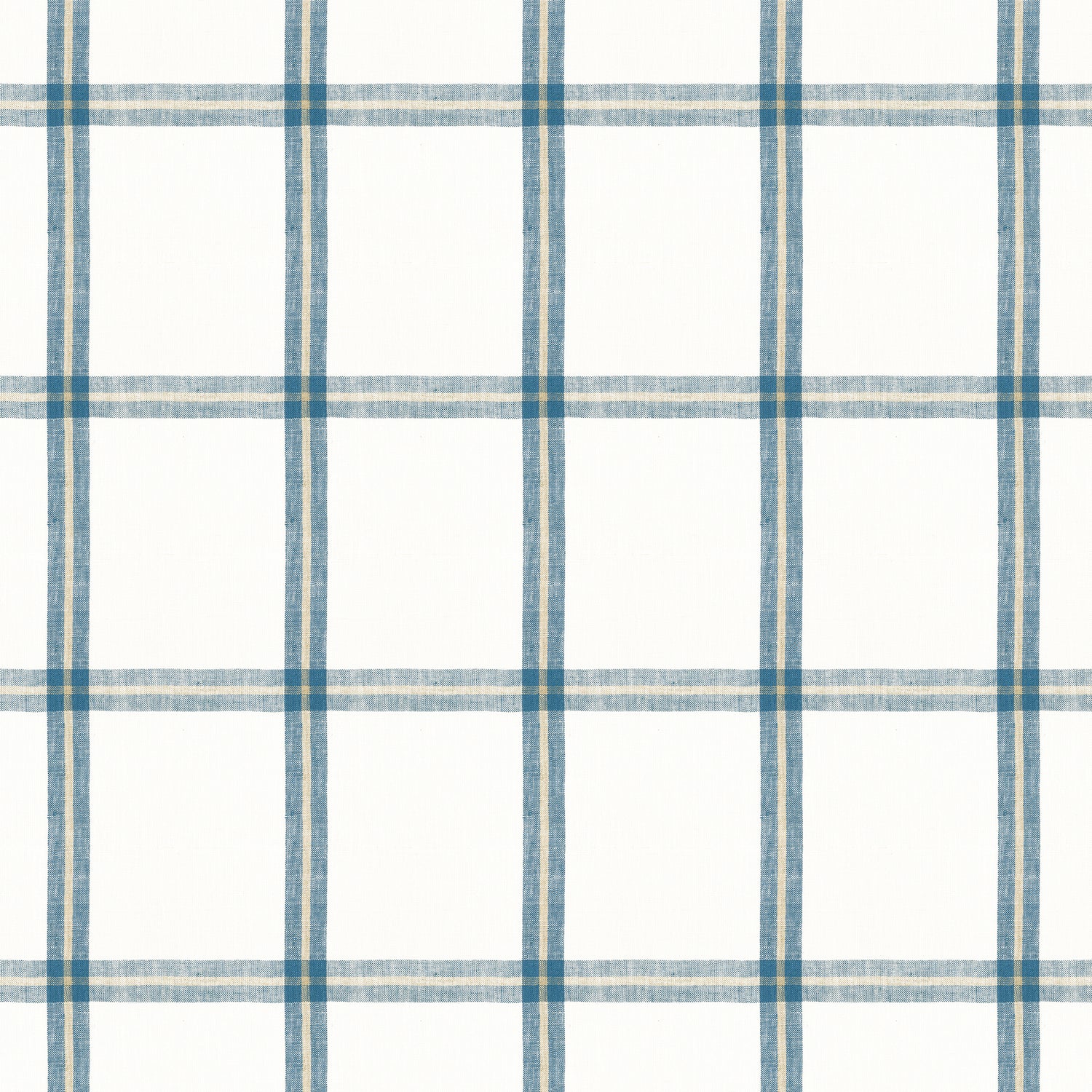 Huntington Plaid fabric in navy color - pattern number W781331 - by Thibaut in the Montecito collection