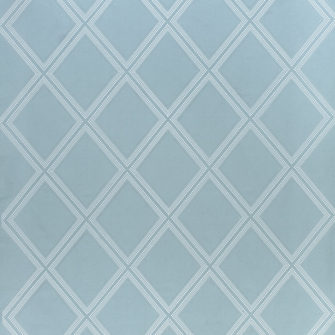 Diamond Head Embroidery fabric in aqua color - pattern number W785014 - by Thibaut in the Greenwood collection