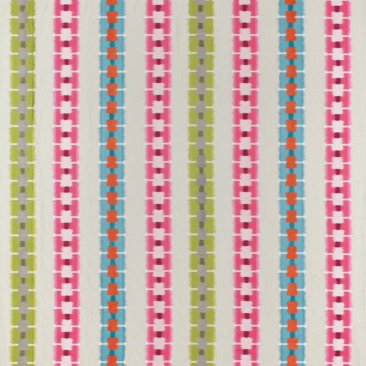 Sri Lanka Embroidery fabric in pink color - pattern number W788713 - by Thibaut in the Trade Routes collection
