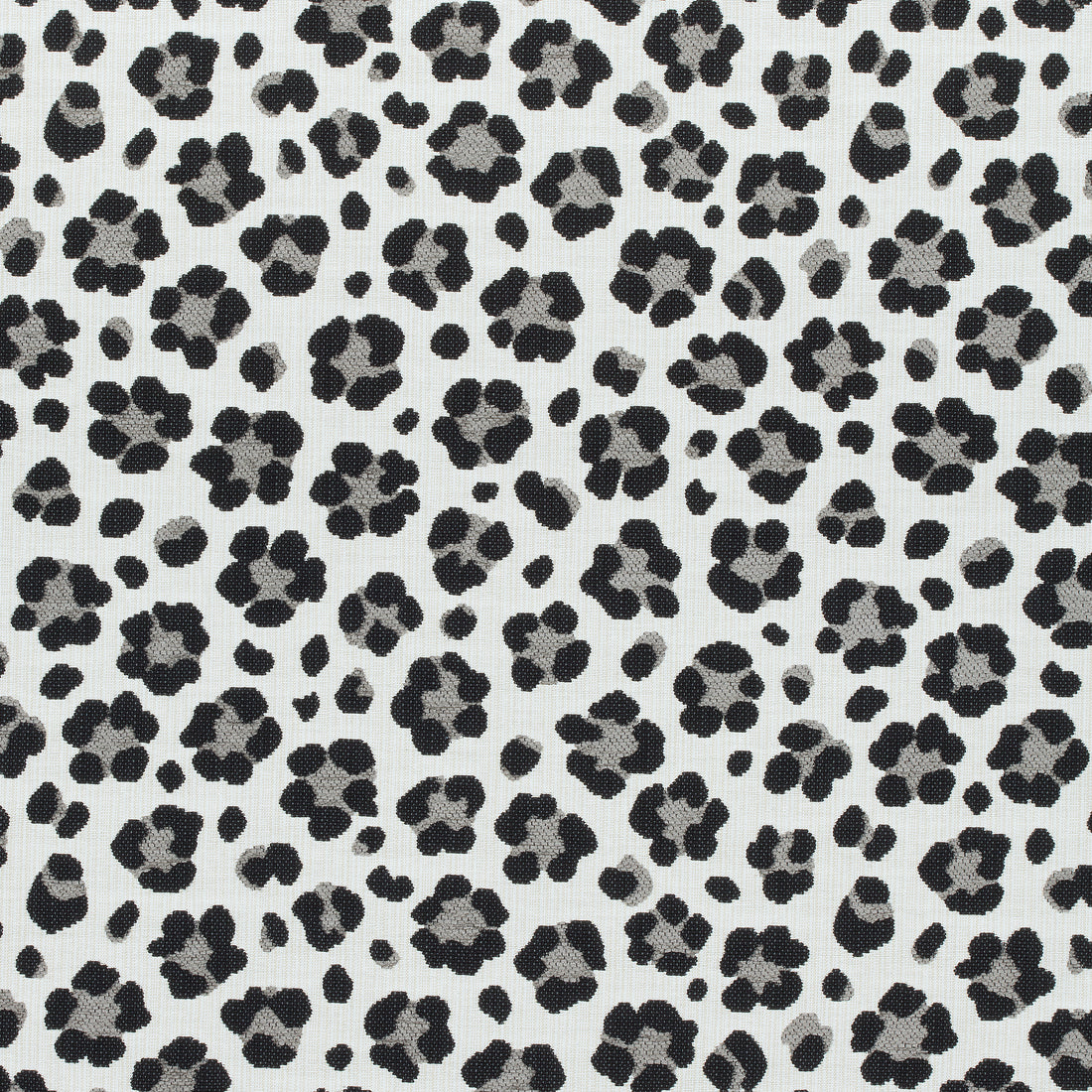 Trixie fabric in black and grey color - pattern number W80420 - by Thibaut in the Woven Resource Vol 10 Menagerie collection