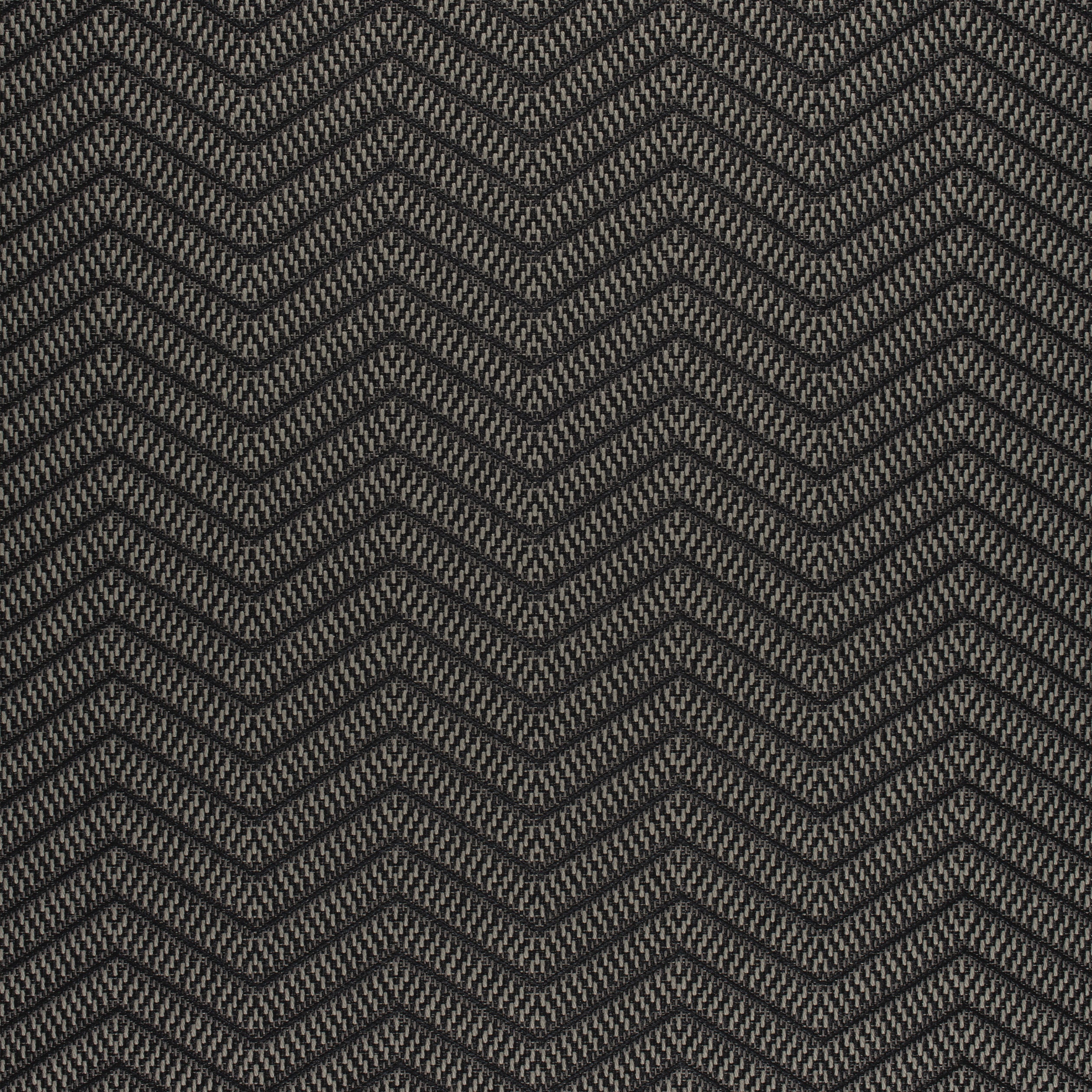 Matari Chevron fabric in black color - pattern number W80638 - by Thibaut in the Pinnacle collection