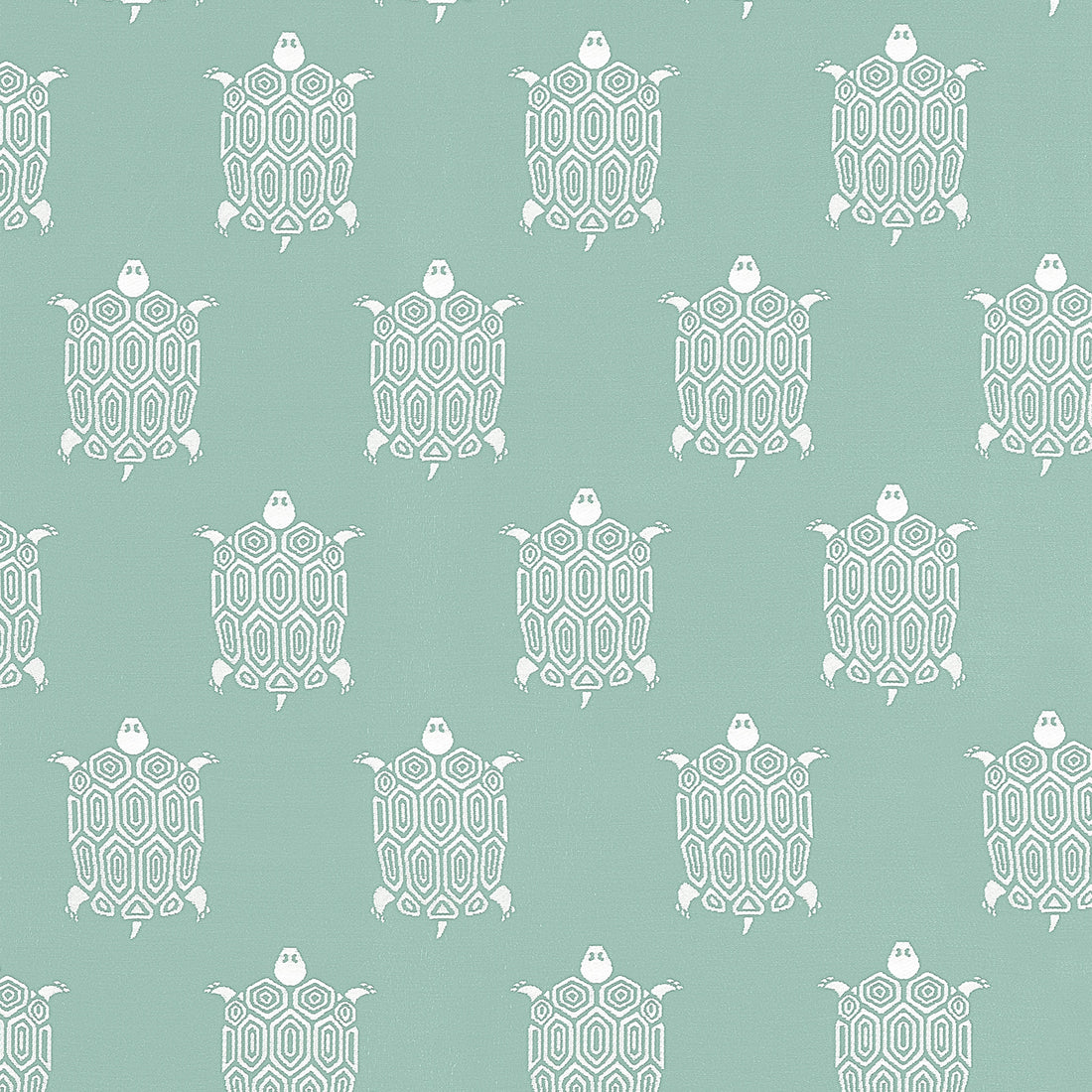 Turtle Bay fabric in jade color - pattern number W81631 - by Thibaut in the Locale collection