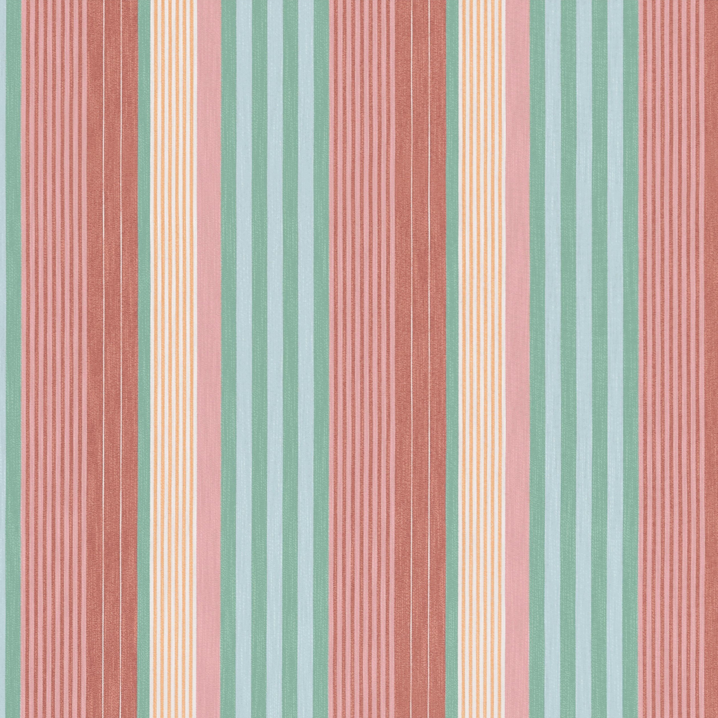 Esprit Stripe fabric in pool and spice color - pattern number W81701 - by Thibaut in the Soleil collection