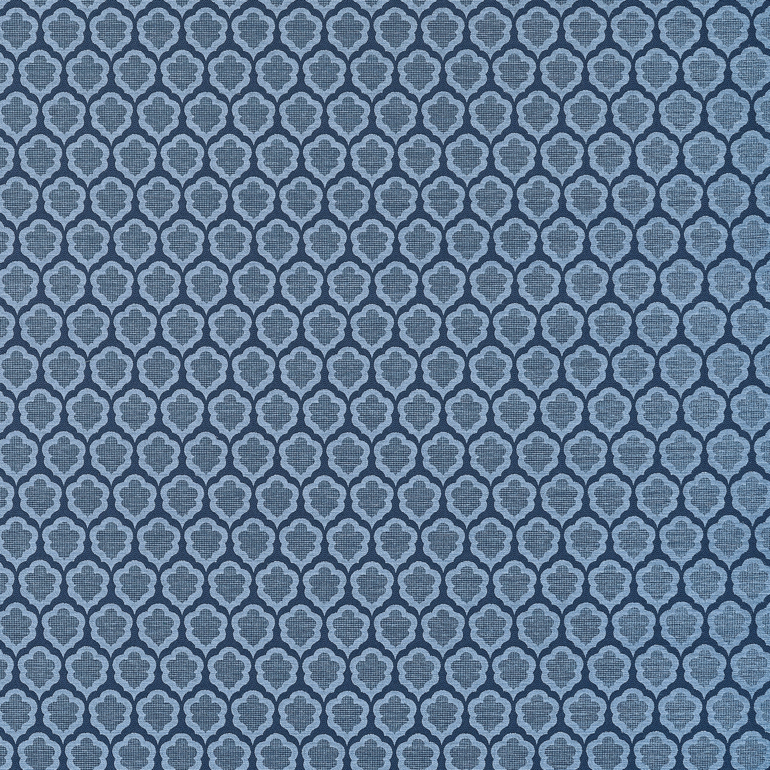 Genie fabric in true blue color - pattern number W81932 - by Thibaut in the Companions collection