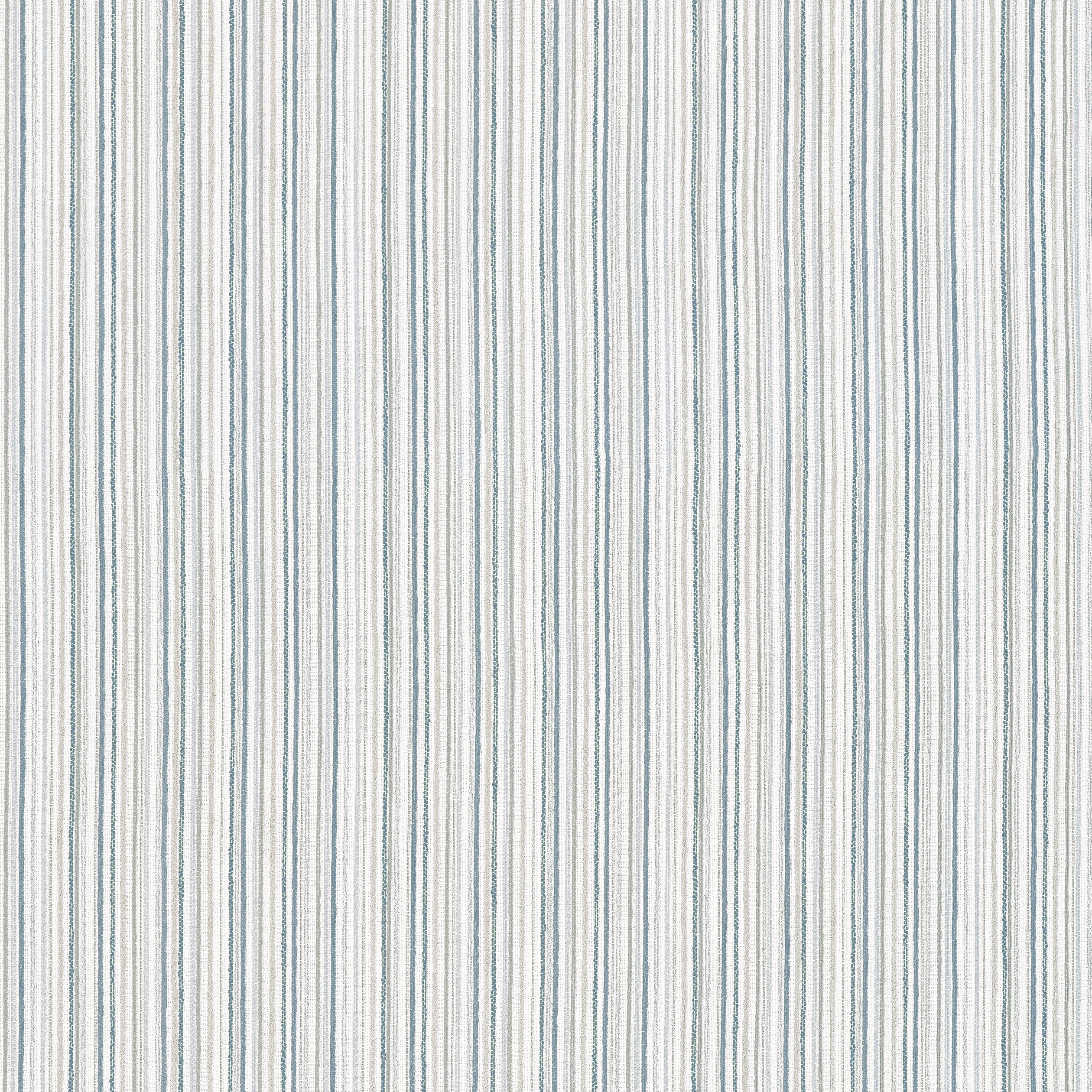 Ernie Stripe fabric in true blue color - pattern number W81944 - by Thibaut in the Companions collection