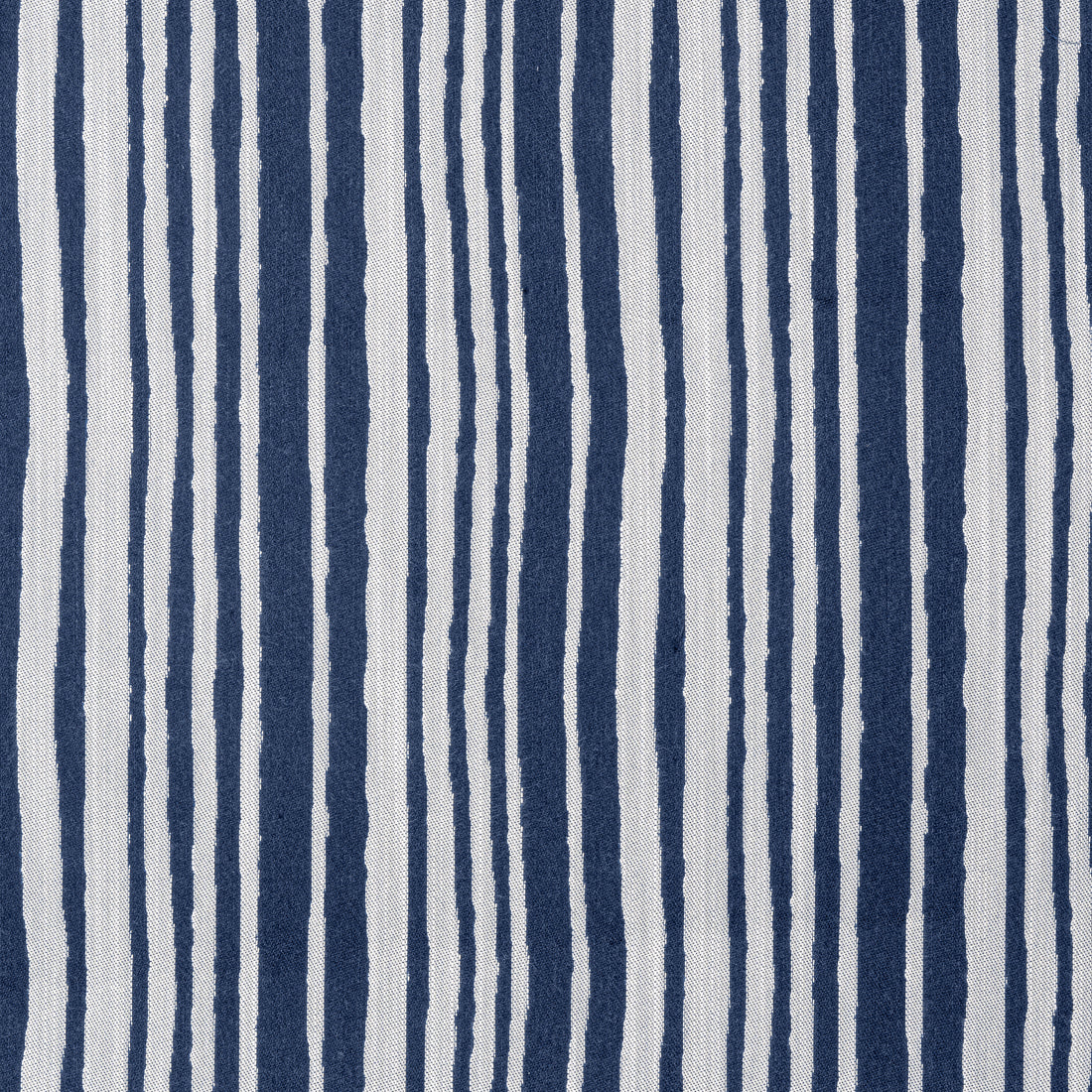 Pintado Stripe fabric in navy color - pattern number W8504 - by Thibaut in the Villa collection