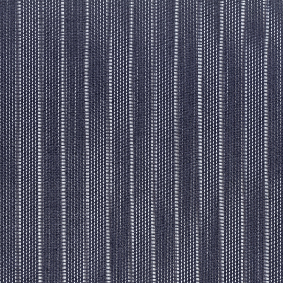Ebro Stripe fabric in navy color - pattern number W8511 - by Thibaut in the Villa collection