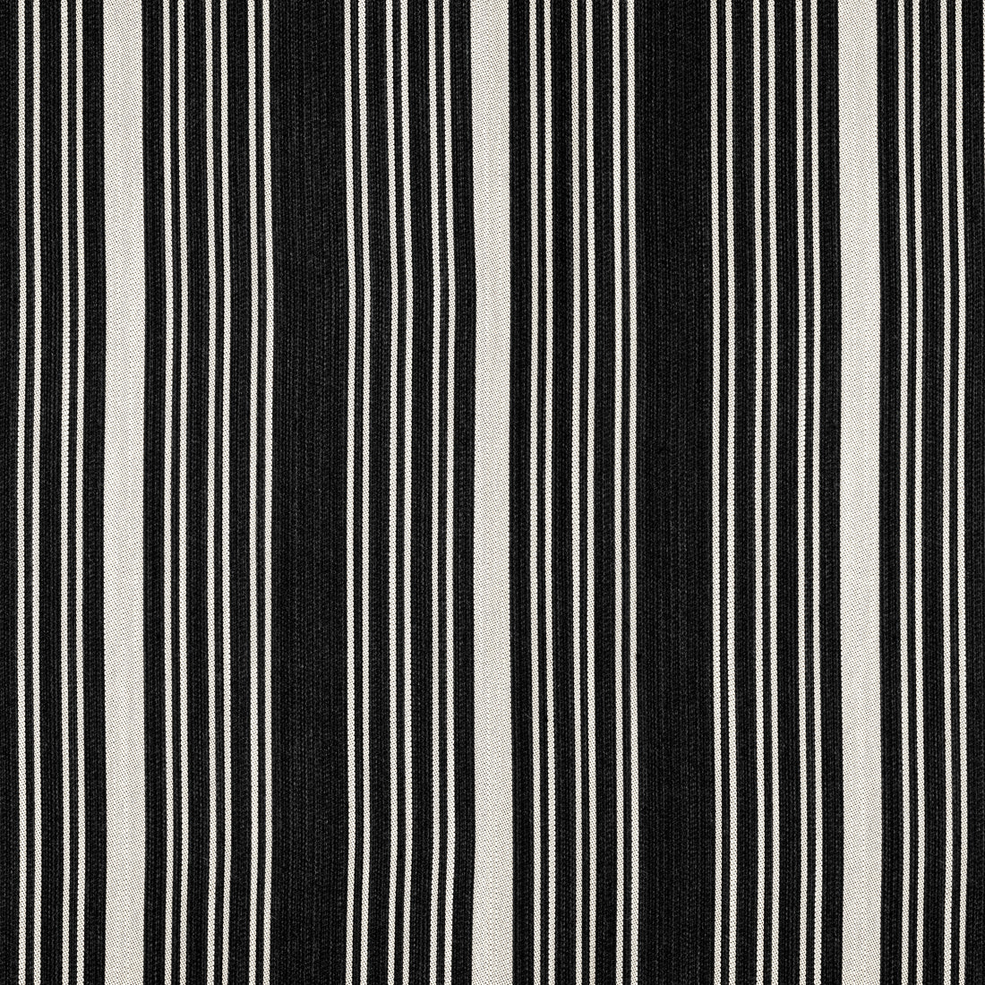 Kaia Stripe fabric in onyx color - pattern number W8537 - by Thibaut in the Villa collection