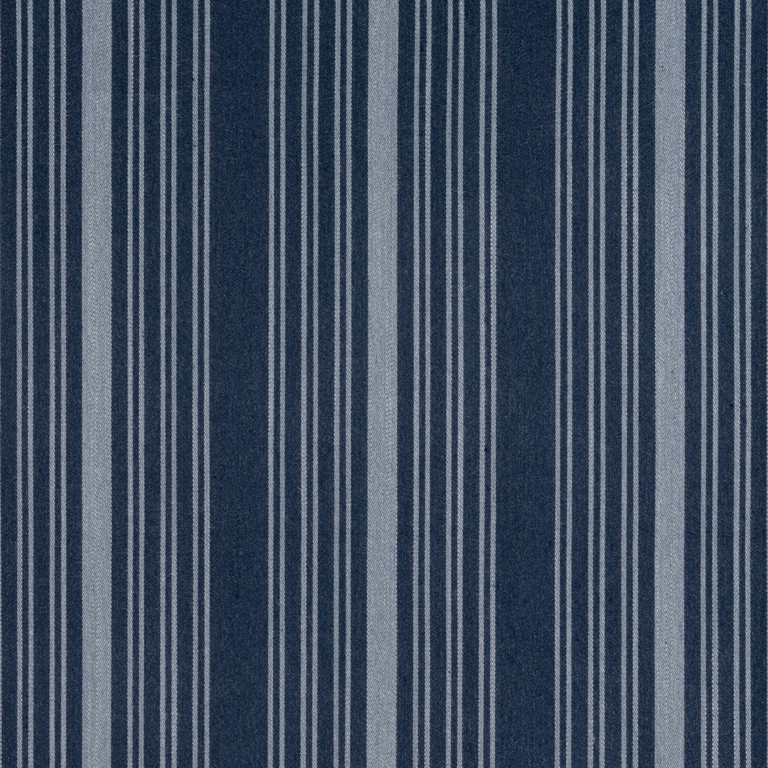 Kaia Stripe fabric in marine color - pattern number W8539 - by Thibaut in the Villa collection