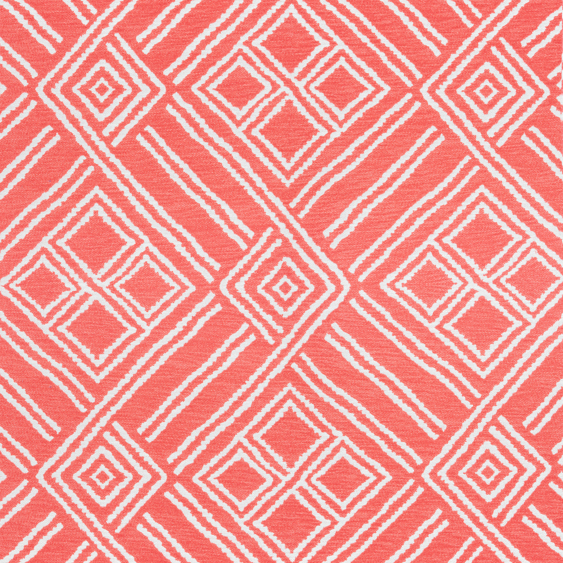 Terraza fabric in coral color - pattern number W8604 - by Thibaut in the Villa collection