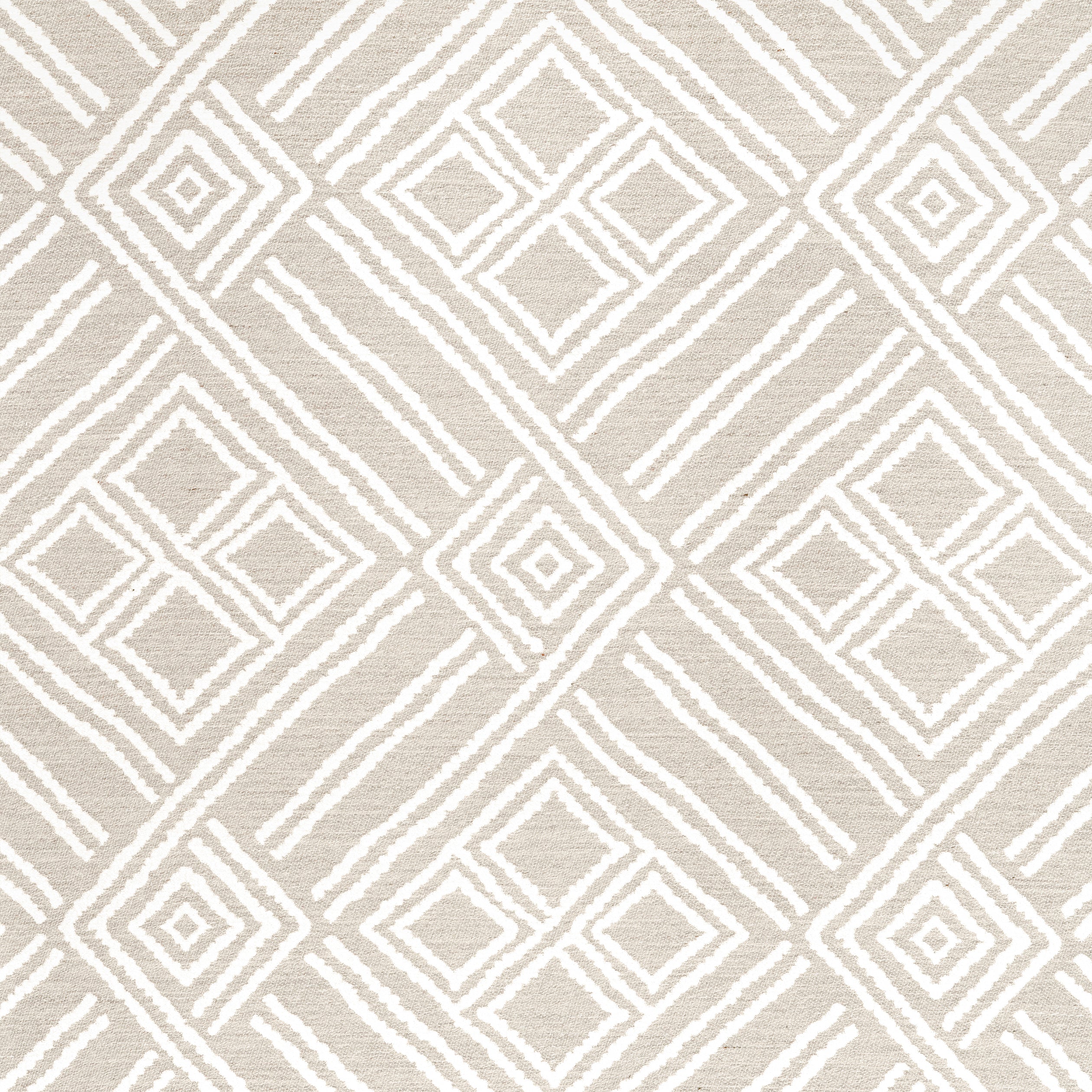 Terraza fabric in sand color - pattern number W8605 - by Thibaut in the Villa collection