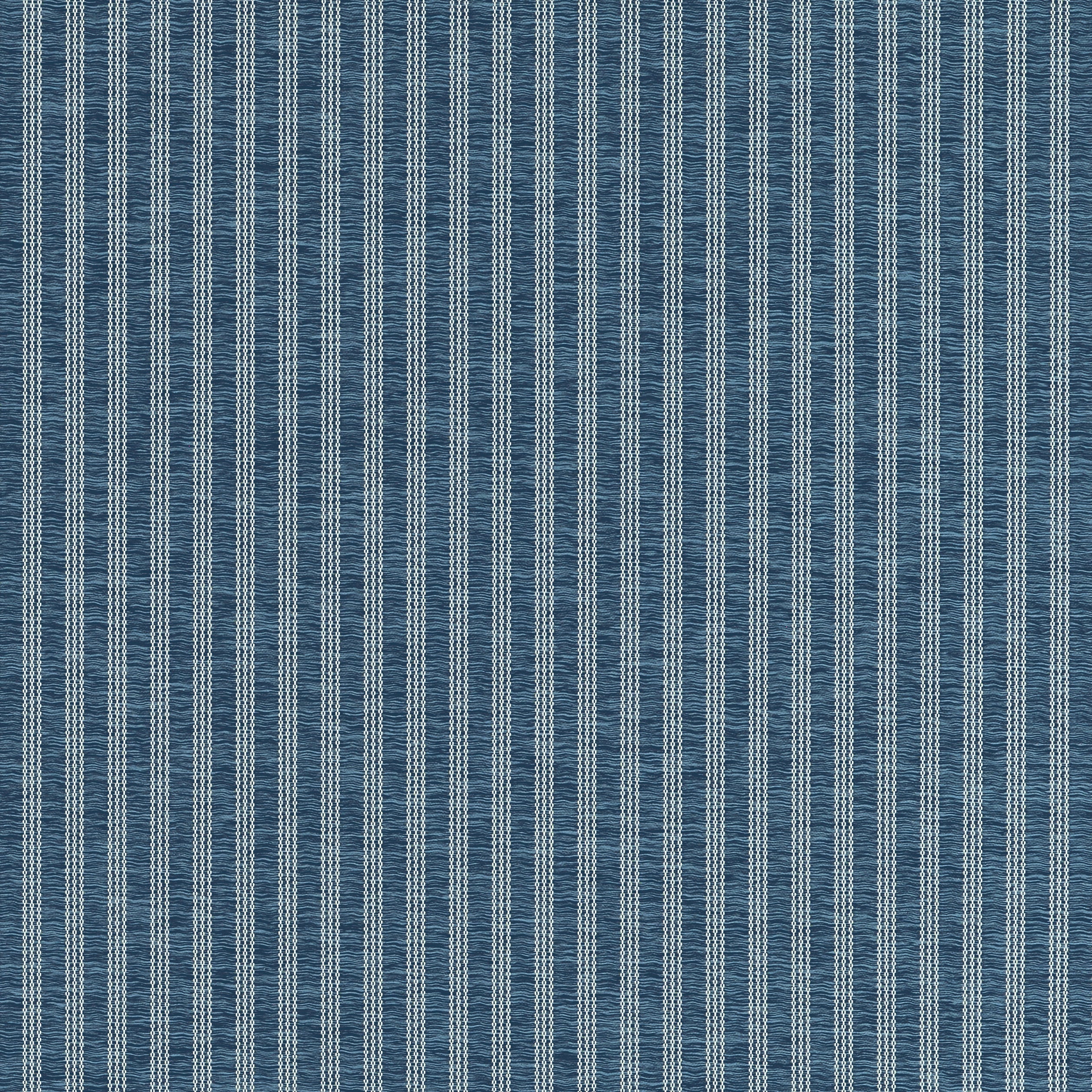 Salem Stripe fabric in navy color - pattern number W9139 - by Thibaut in the Woven Essentials collection