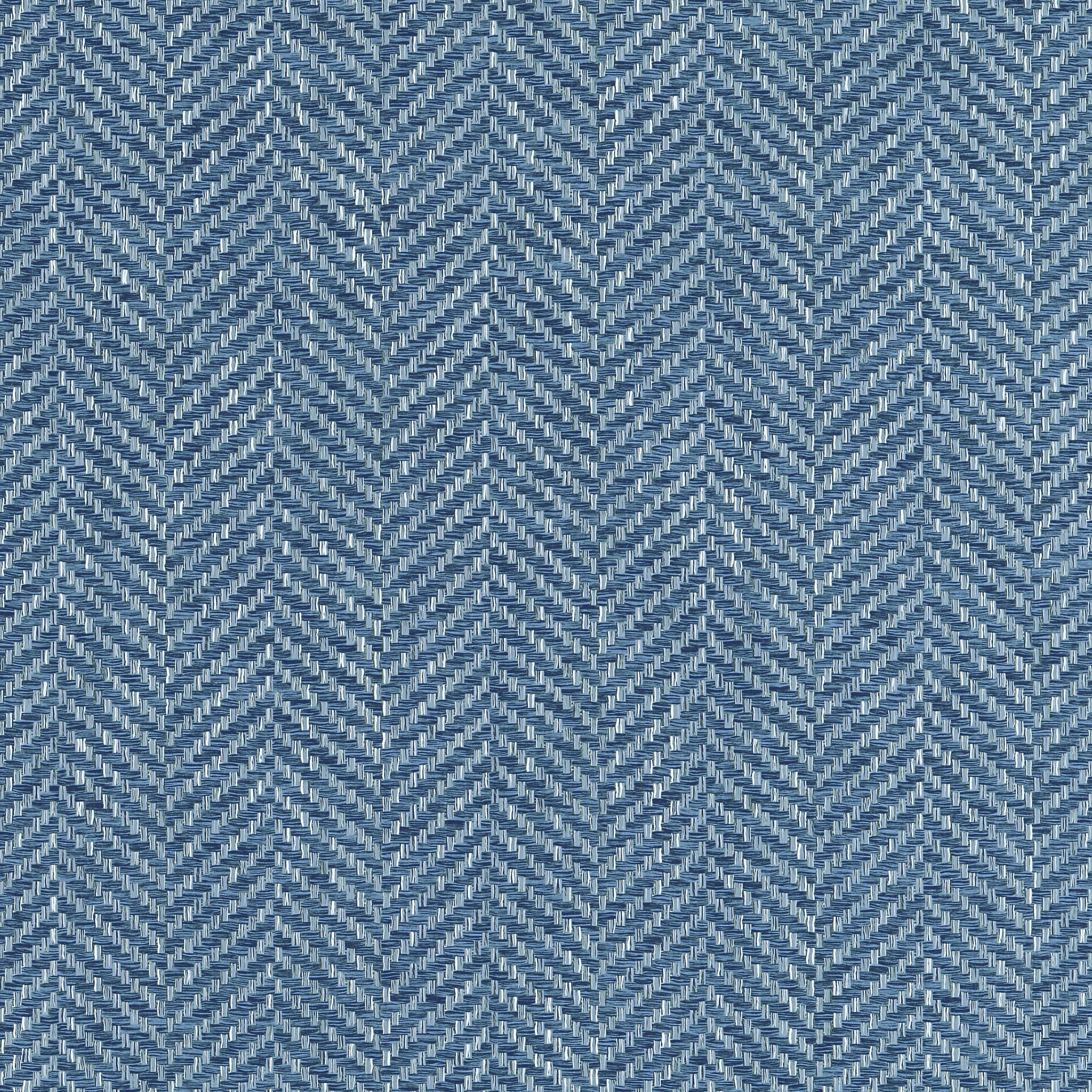 Landon fabric in navy color - pattern number W9156 - by Thibaut in the Woven Essentials collection