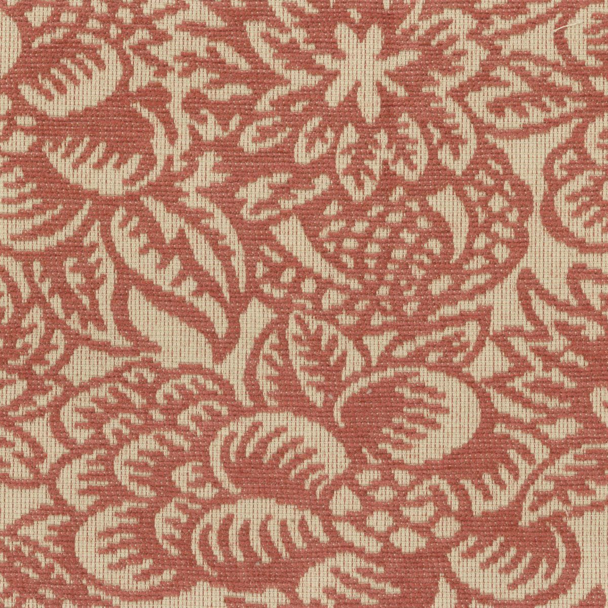 Mangrove fabric in coral color - pattern number WC 0004U123 - by Scalamandre in the Old World Weavers collection