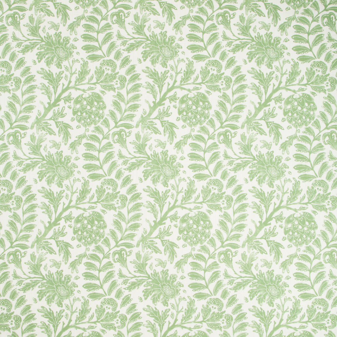 Wollerton fabric in leaf color - pattern WOLLERTON.3.0 - by Kravet Basics in the Greenwich collection