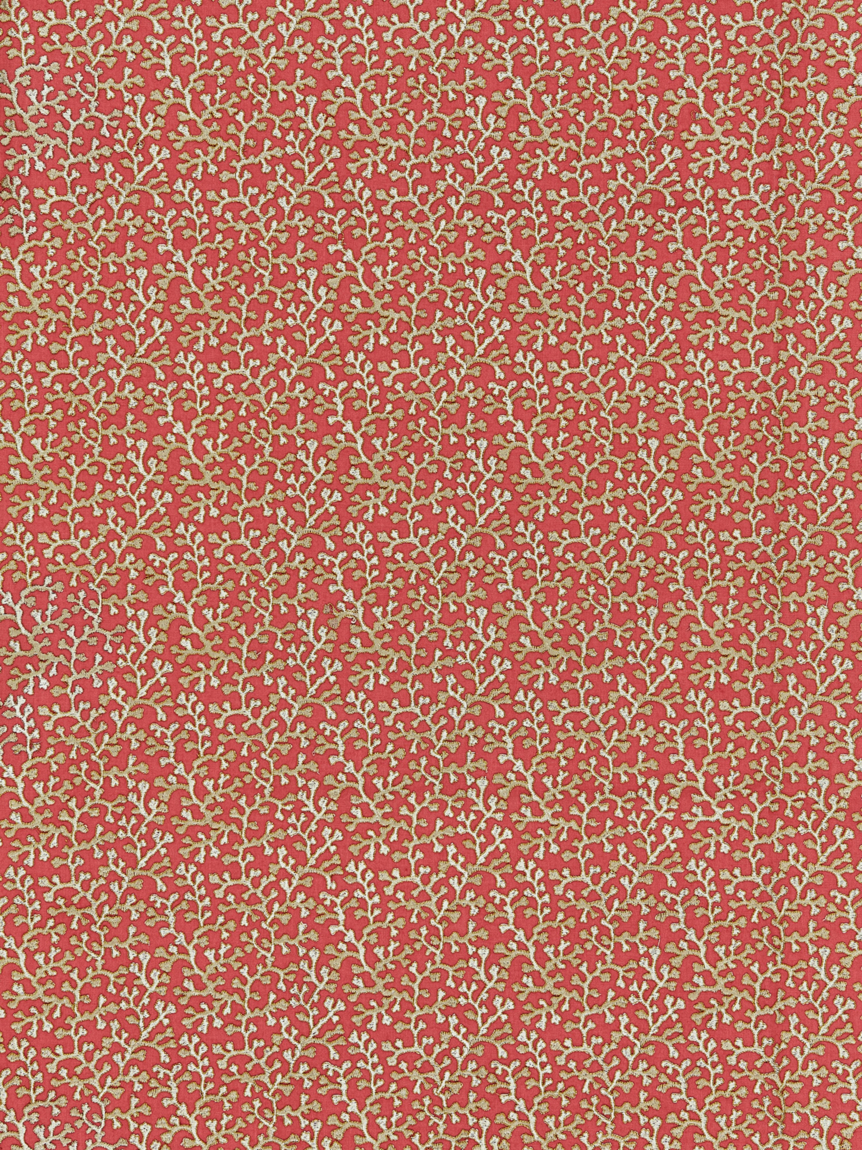 Hele Bay fabric in coral color - pattern number ZS 00046949 - by Scalamandre in the Old World Weavers collection