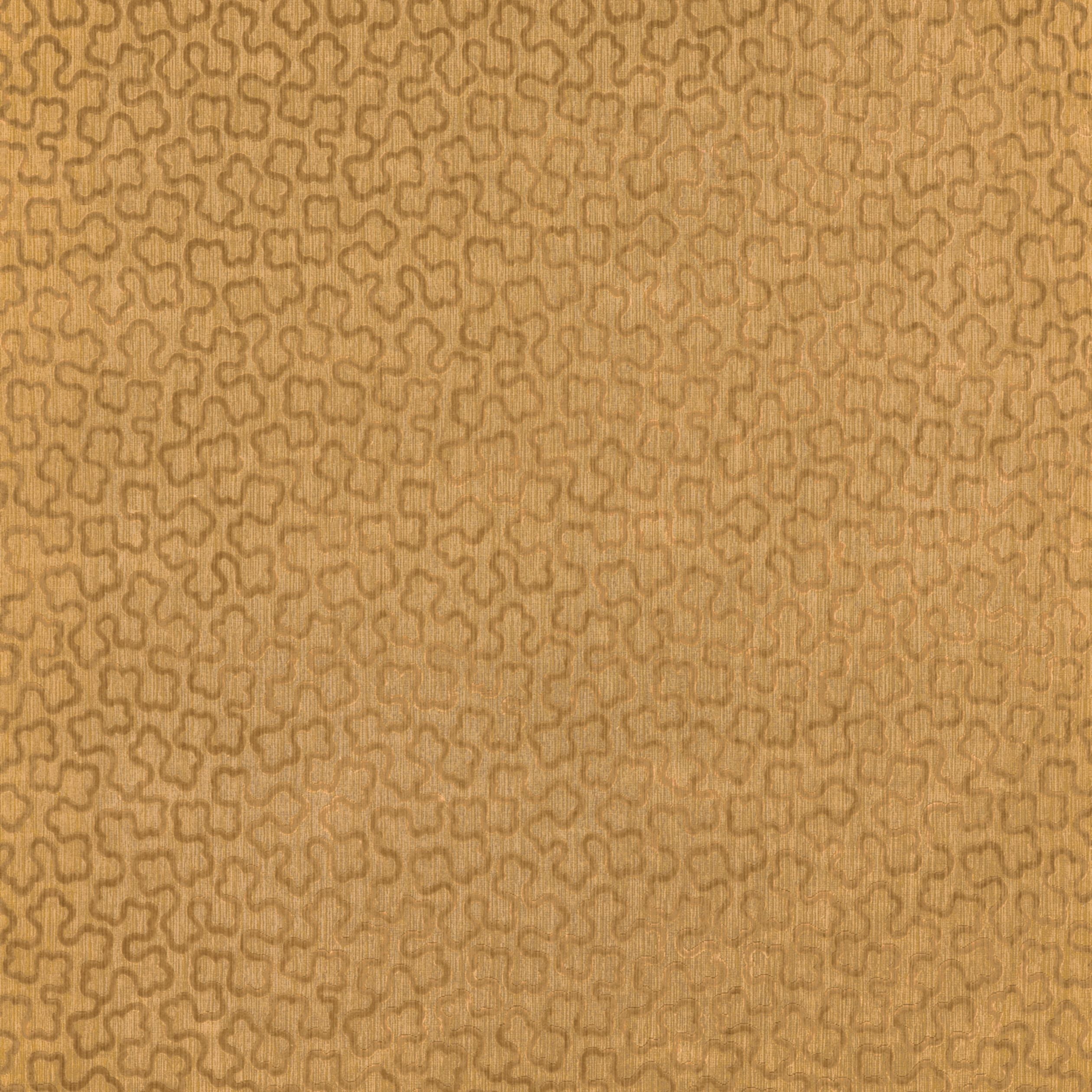 Trefolia Velvet fabric in amber color - pattern number AW9247 - by Anna French in the Camelot collection