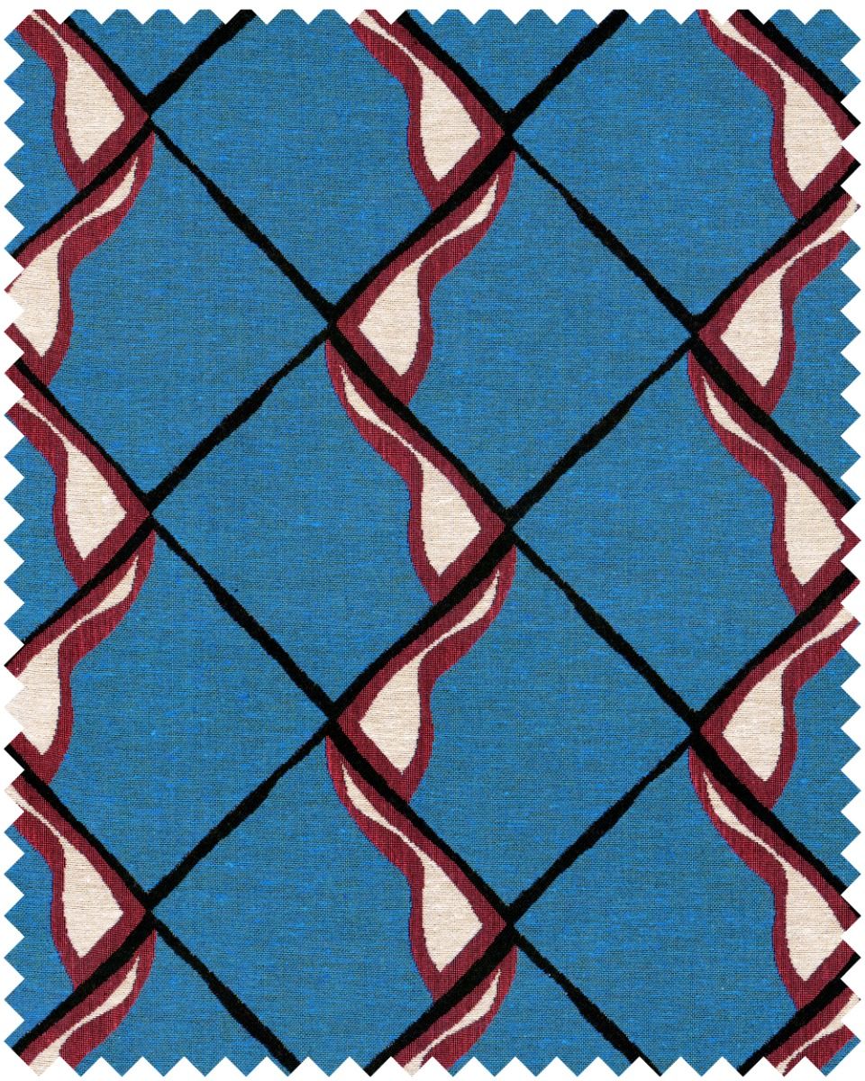 Fresca Woven fabric in blue color - pattern number FB00142 - by Mind The Gap in the La Dolce Vita collection