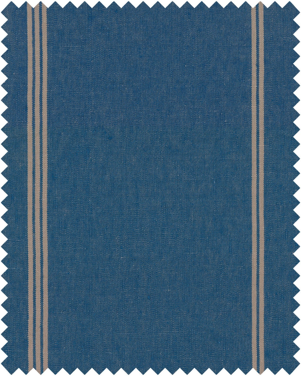 Katalin Stripe Heavy Linen fabric in blue taupe color - pattern number FB00055 - by Mind The Gap in the Transylvanian Roots collection