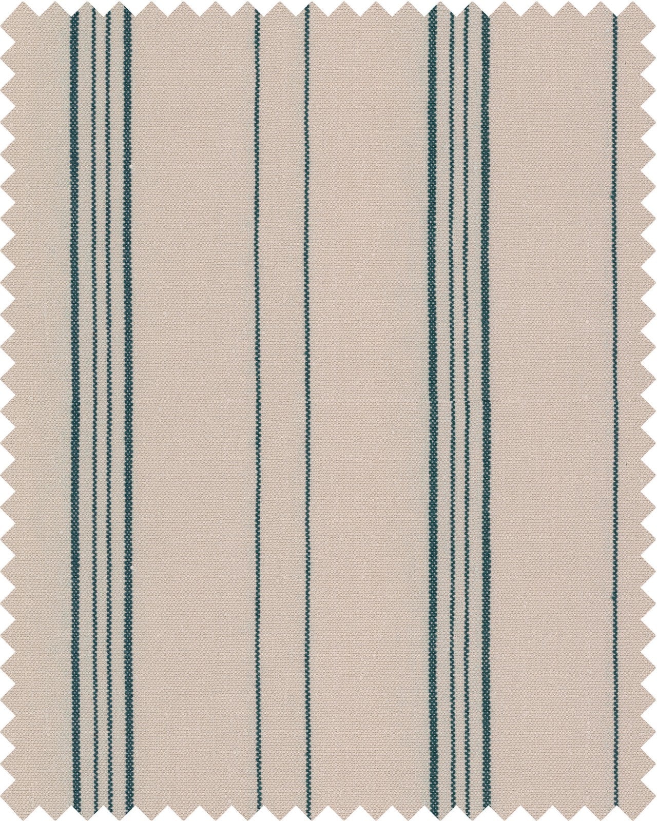 Wichita Stripes Heavy Linen fabric in taupe blue color - pattern number FB00085 - by Mind The Gap in the Woodstock collection