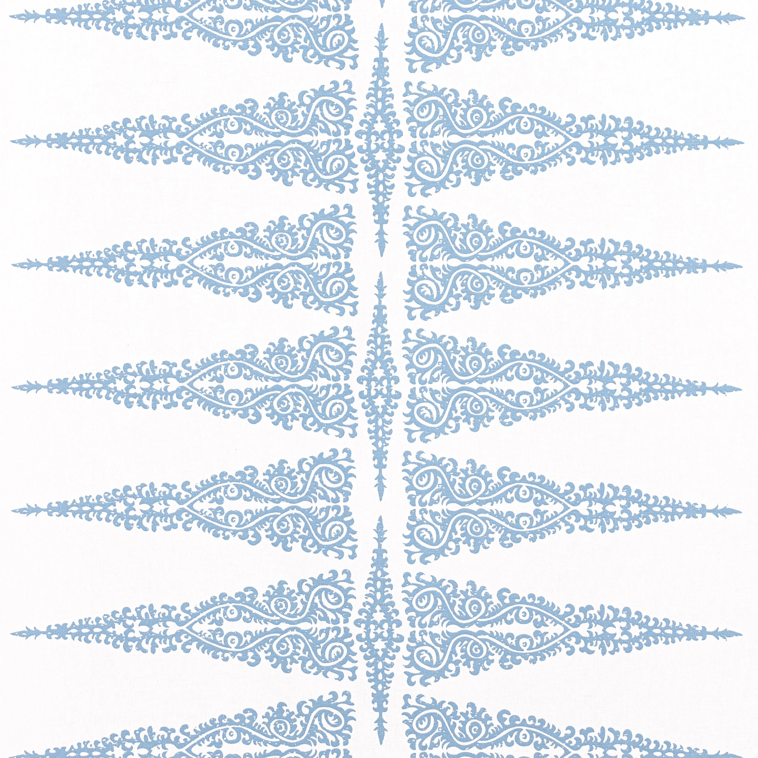 Ellery Stripe fabric in Sky Blue on White color - pattern number AF24543 - by Anna French in the Devon collection