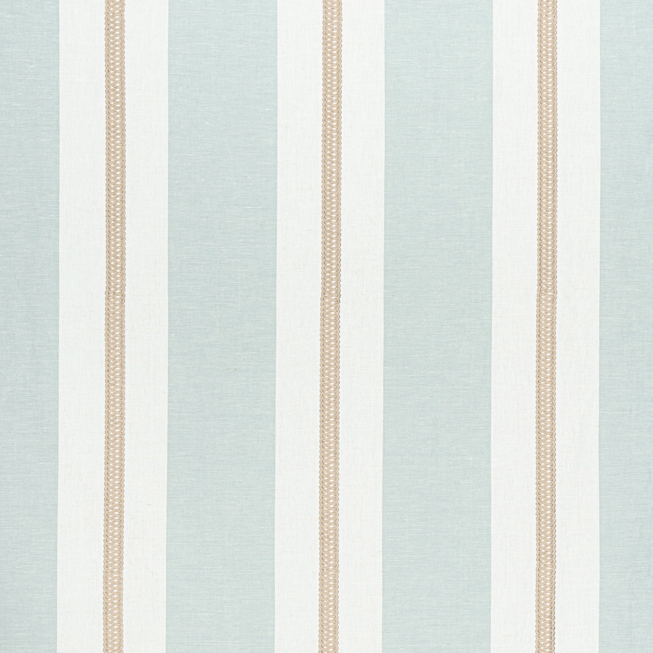 Alden Stripe Embroidery fabric in Beige color - pattern number AW24534 - by Anna French in the Devon collection