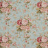 Traditional Floral Bouquets fabric in blue pink color - pattern number 10800-02 - by Charlotte in the Botanical Prints collection