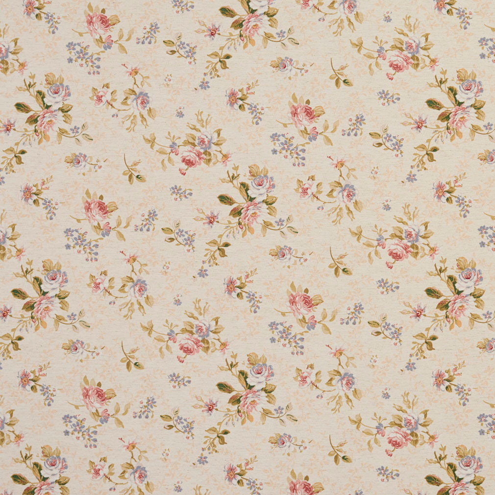 Garden Rose fabric in pink color - pattern number 10820-01 - by Charlotte in the Botanical Prints collection