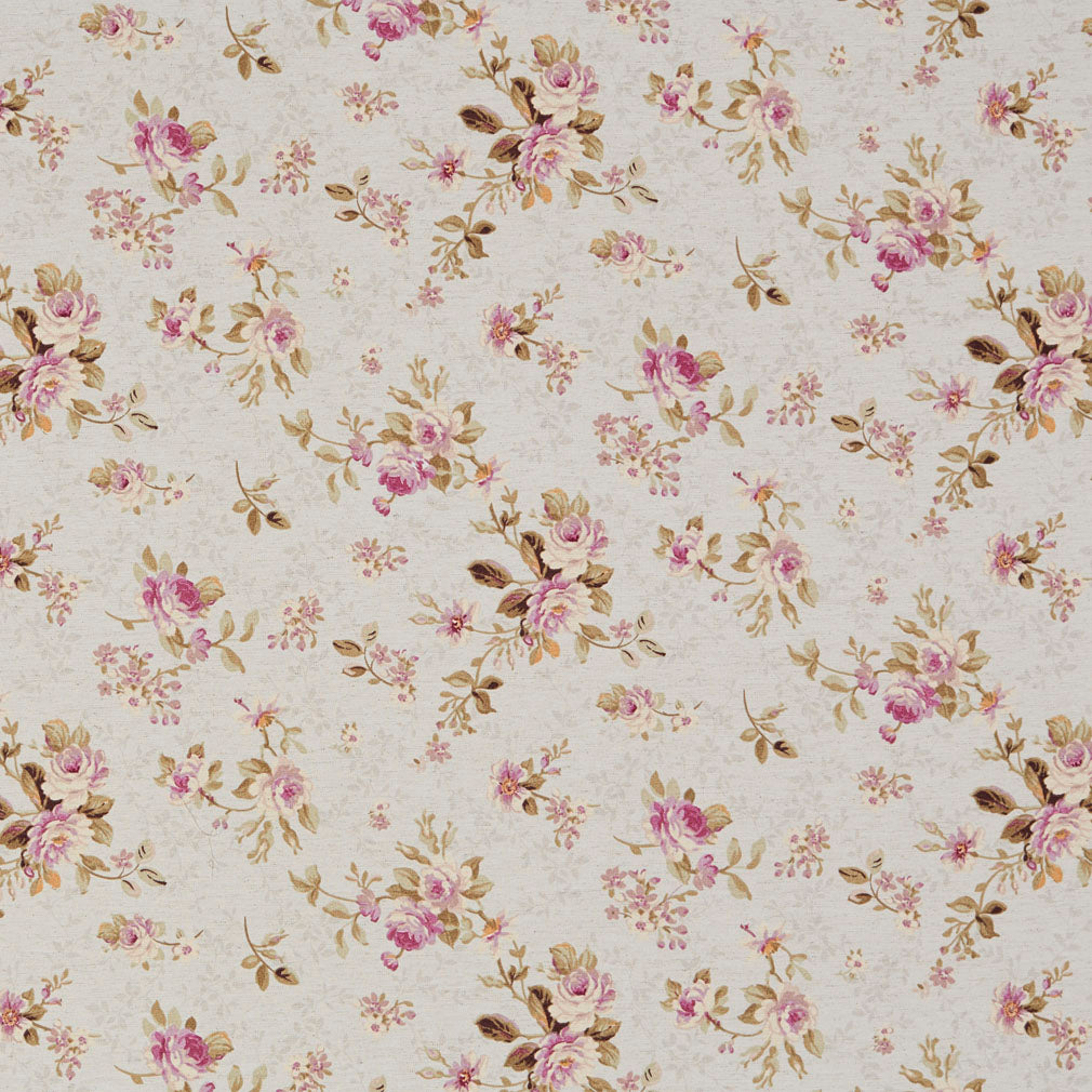 Garden Rose fabric in purple color - pattern number 10820-04 - by Charlotte in the Botanical Prints collection