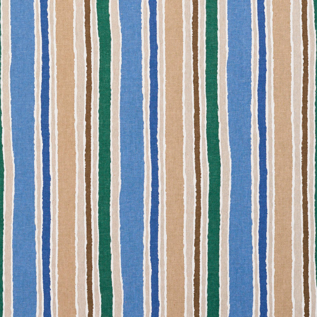 Watercolor Stripe fabric in blue color - pattern number 10840-01 - by Charlotte in the Botanical Prints collection