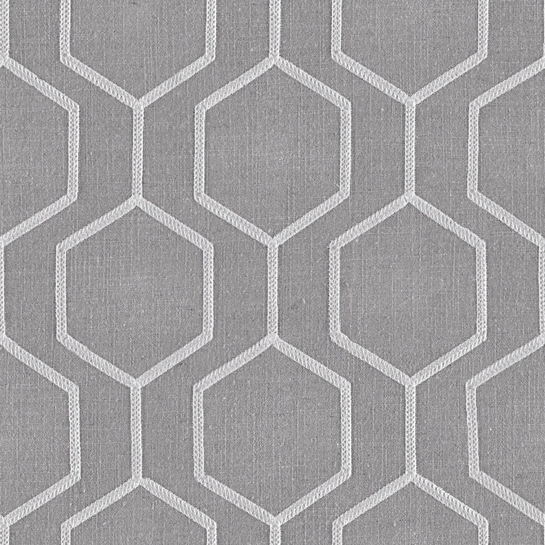 Socrates Hexagono fabric in chinchilla color - pattern number 09524 - by Europatex in the Socrates collection