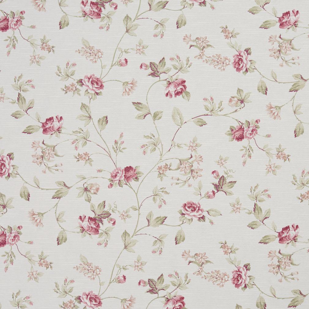 Rose Trail fabric in pink color - pattern number 10890-02 - by Charlotte in the Botanical Prints collection