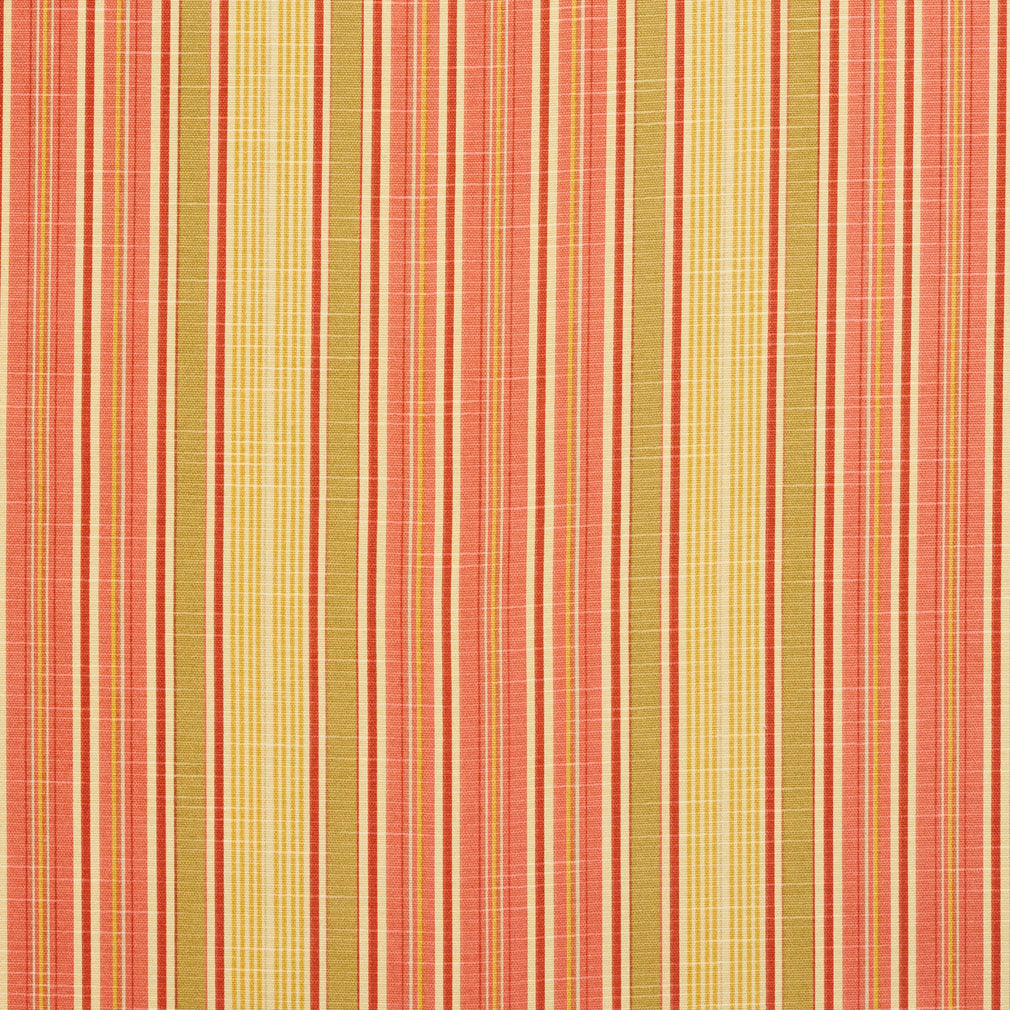 Cotton Candy Stripe fabric in coral and peach color - pattern number 10900-02 - by Charlotte in the Botanical Prints collection