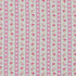 Geometrc Rose Stripe fabric in green pink color - pattern number 10920-01 - by Charlotte in the Botanical Prints collection