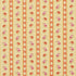 Geometrc Rose Stripe fabric in gold yellow orange and rust color - pattern number 10920-02 - by Charlotte in the Botanical Prints collection