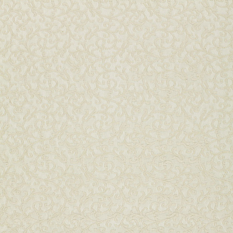 Madras Vine Sheer fabric in ecru color - pattern number 12131 - by Schumacher in the Radiance Sheers collection