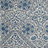 Madura Floral Stitchery fabric in indigo and ivory color - pattern number 1276002 - by Schumacher in the Classic Prints collection